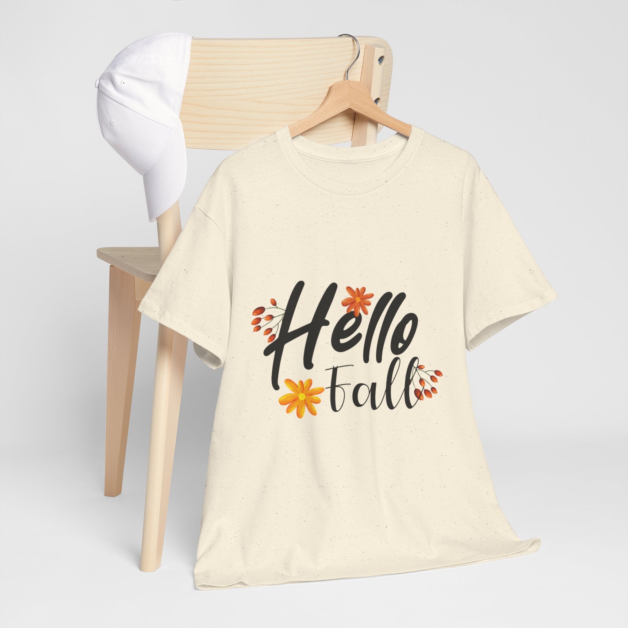 Hello Fall Graphic T-Shirt Printify