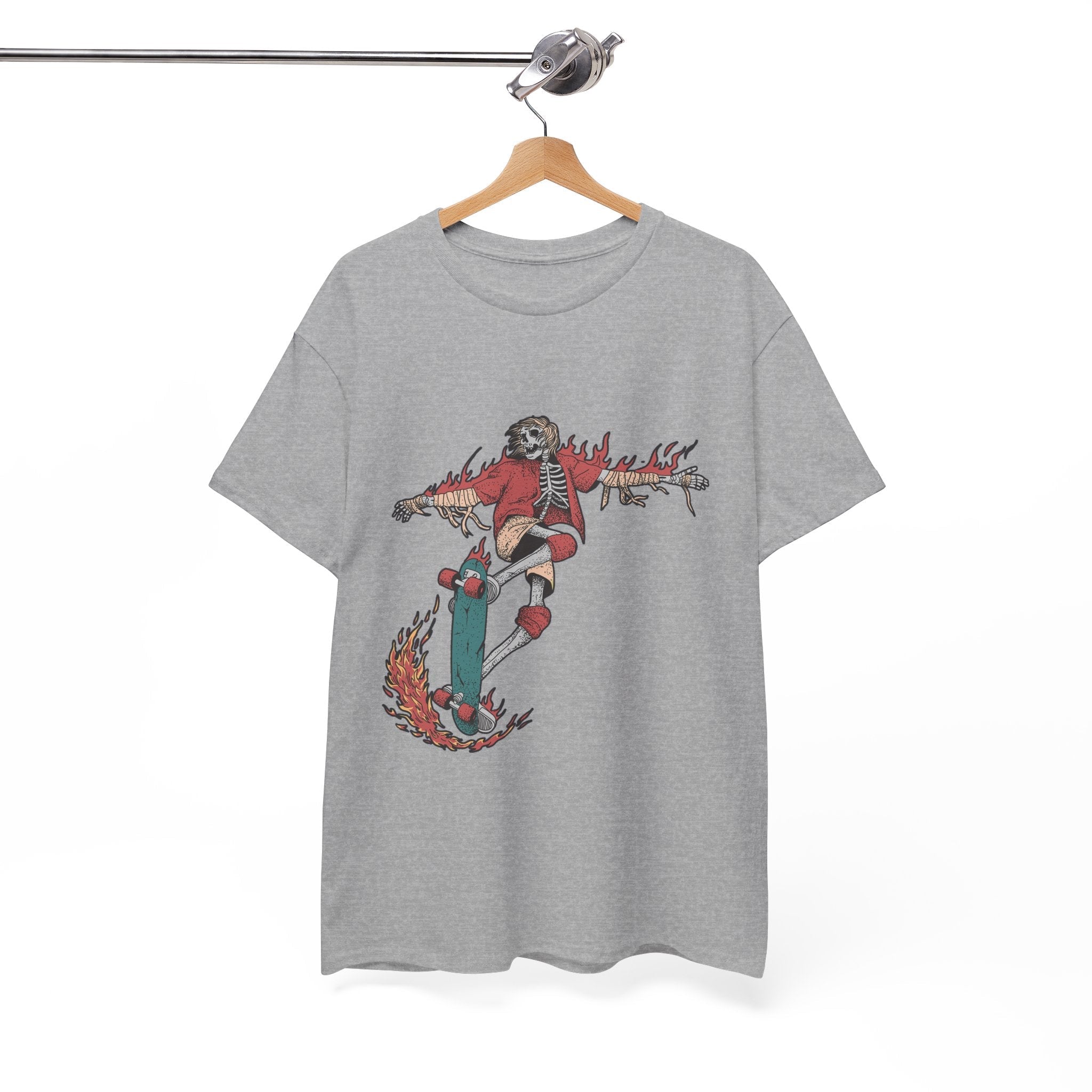 Skateboarding Skeleton Unisex T- Shirt Printify
