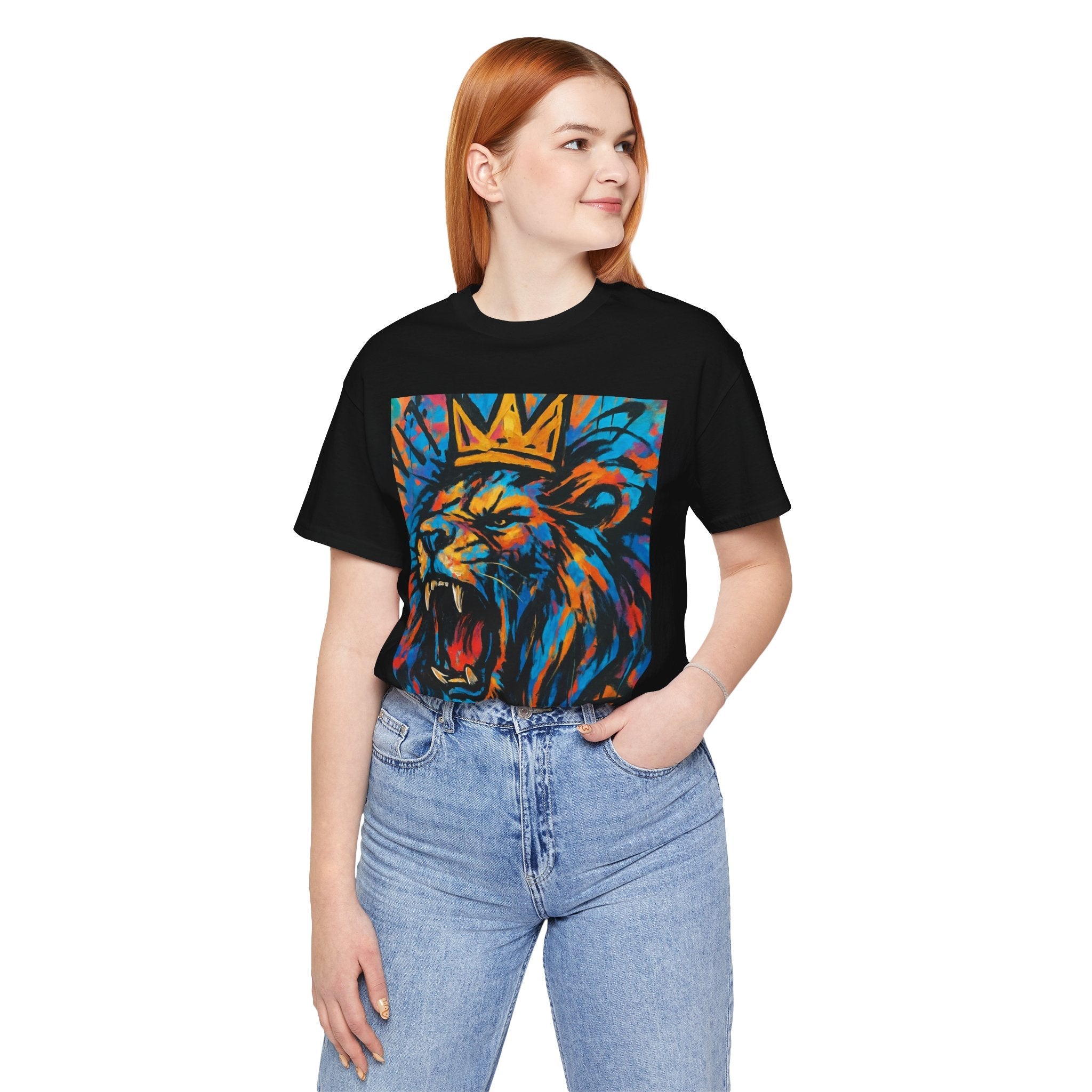 Roaring Lion Graffiti T-Shirt Printify
