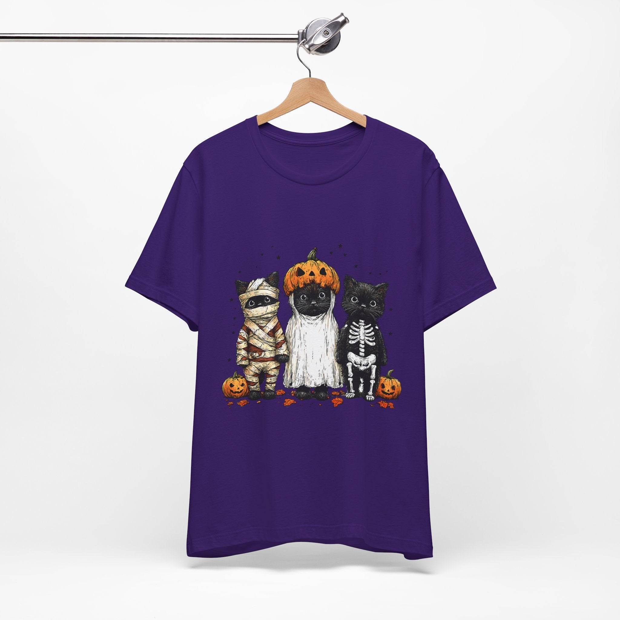 Halloween Spooky Cats Graphic T-Shirt Printify