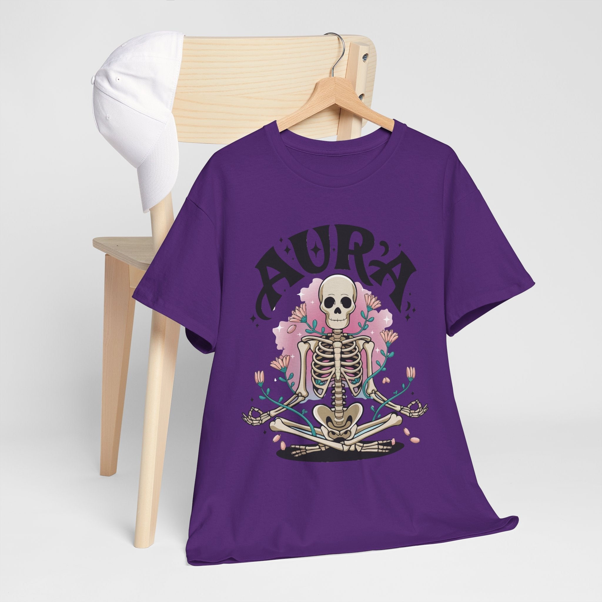 Aura Skeleton Halloween T-Shirt Printify
