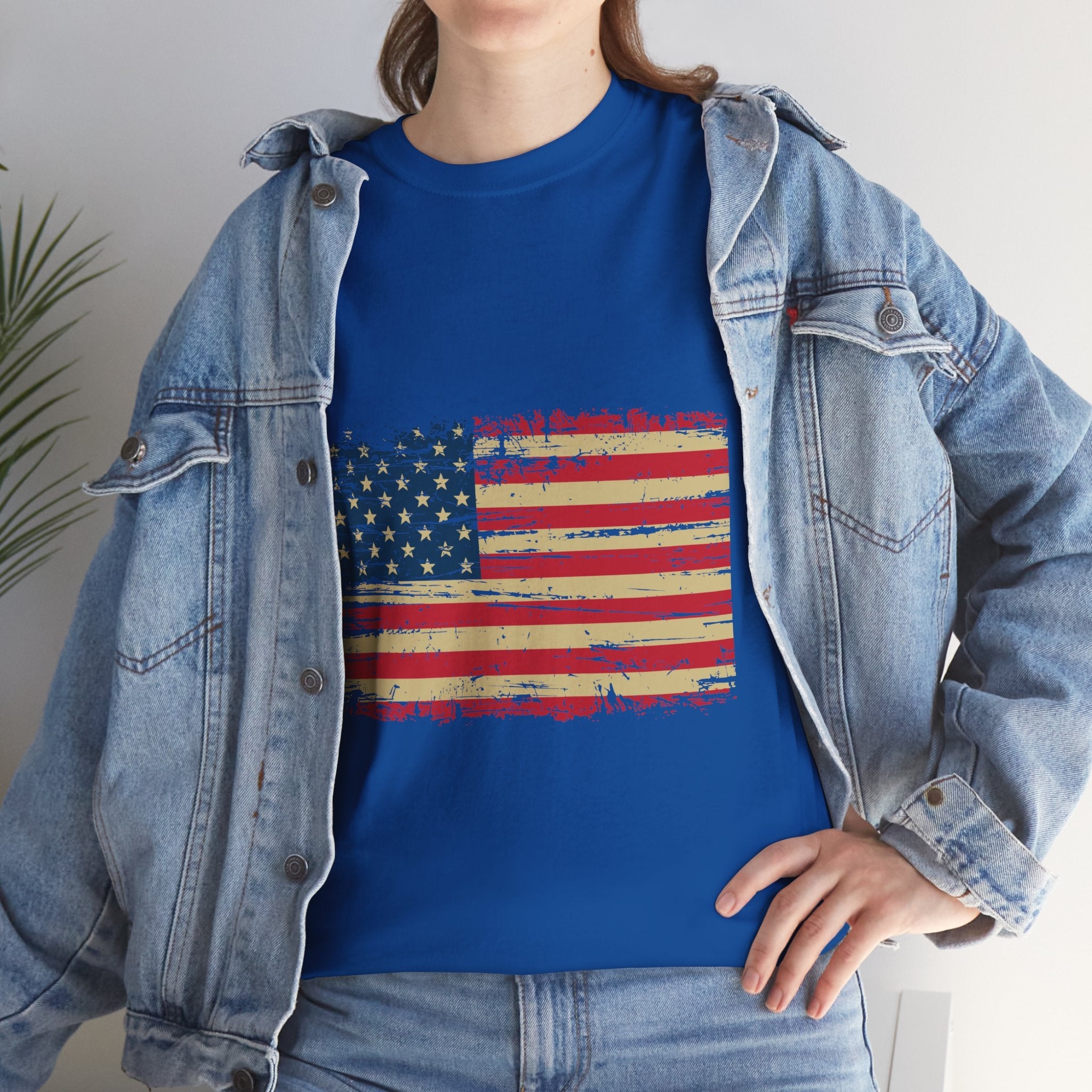 Vintage American Flag T-Shirt Printify