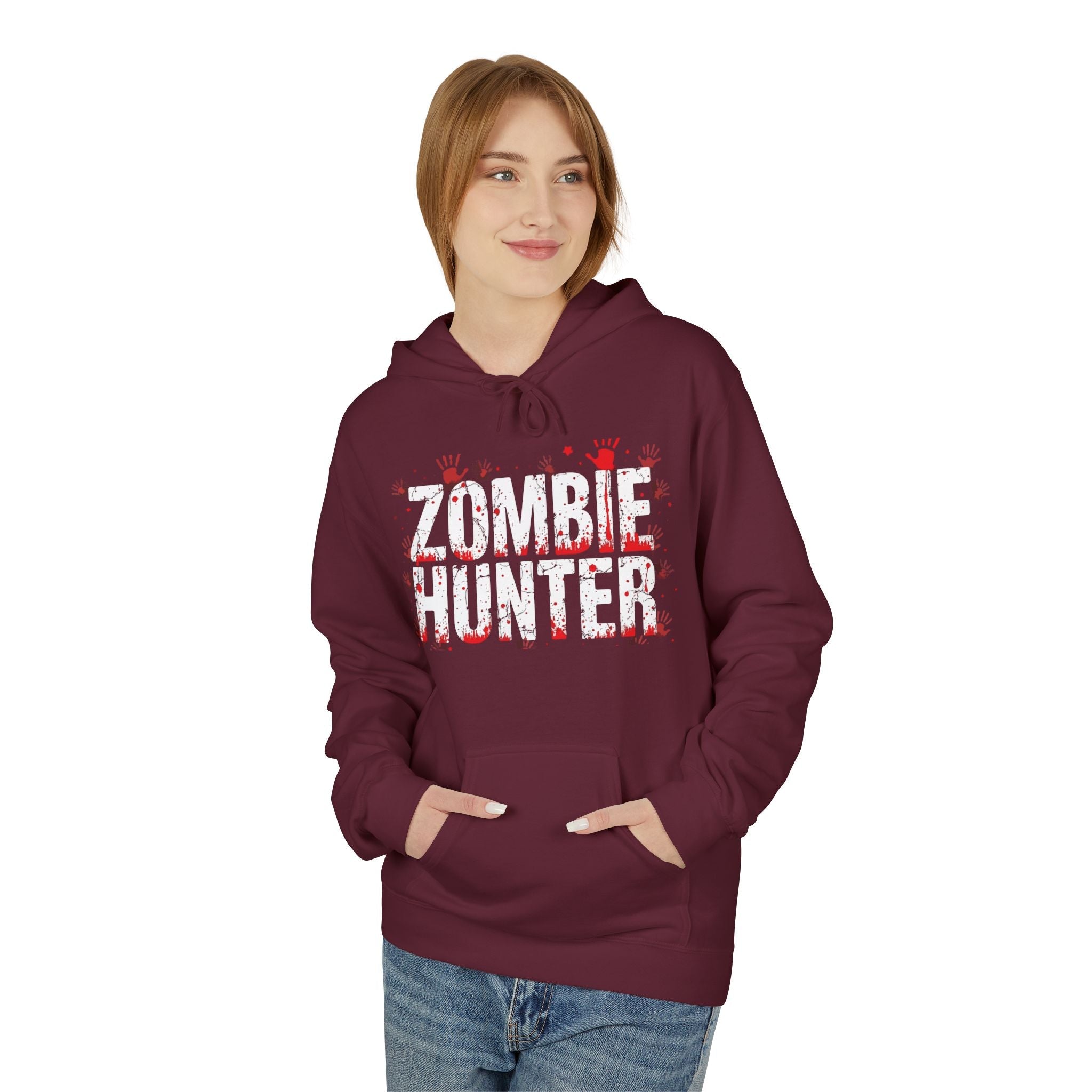 Zombie Hunter Graphic Hoodie Printify