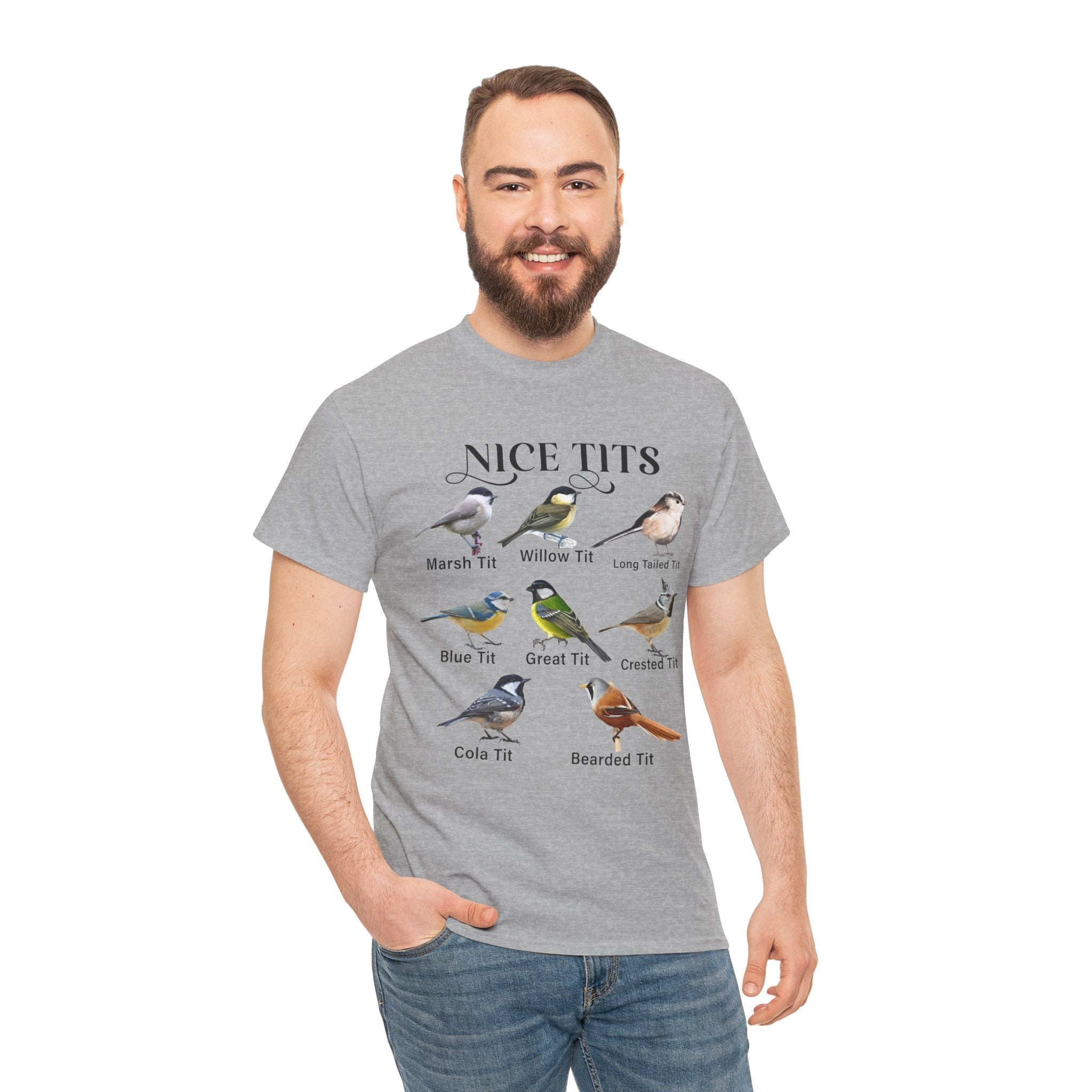 Nice Tits Birds Funny T-Shirt Printify
