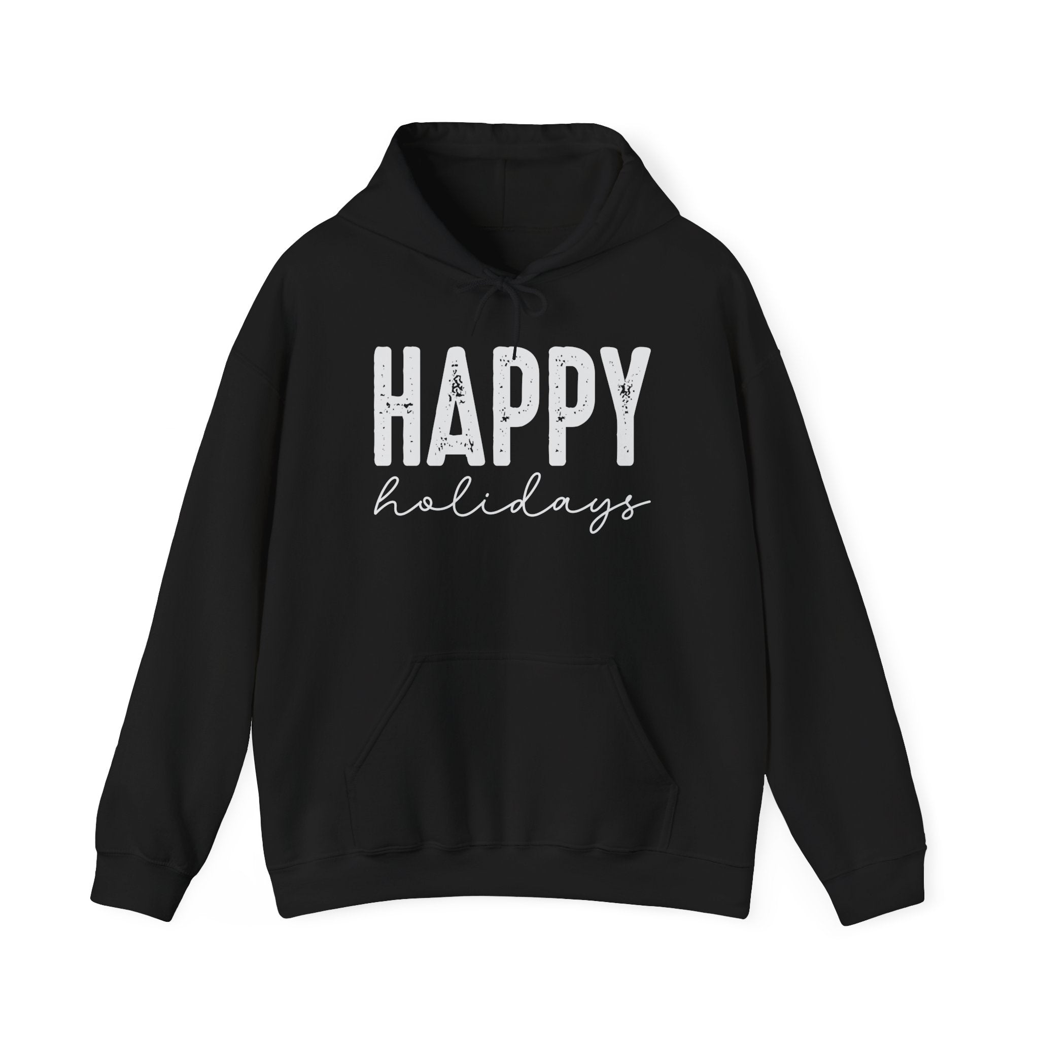 "Happy Holidays" Graphic Hoodie Printify