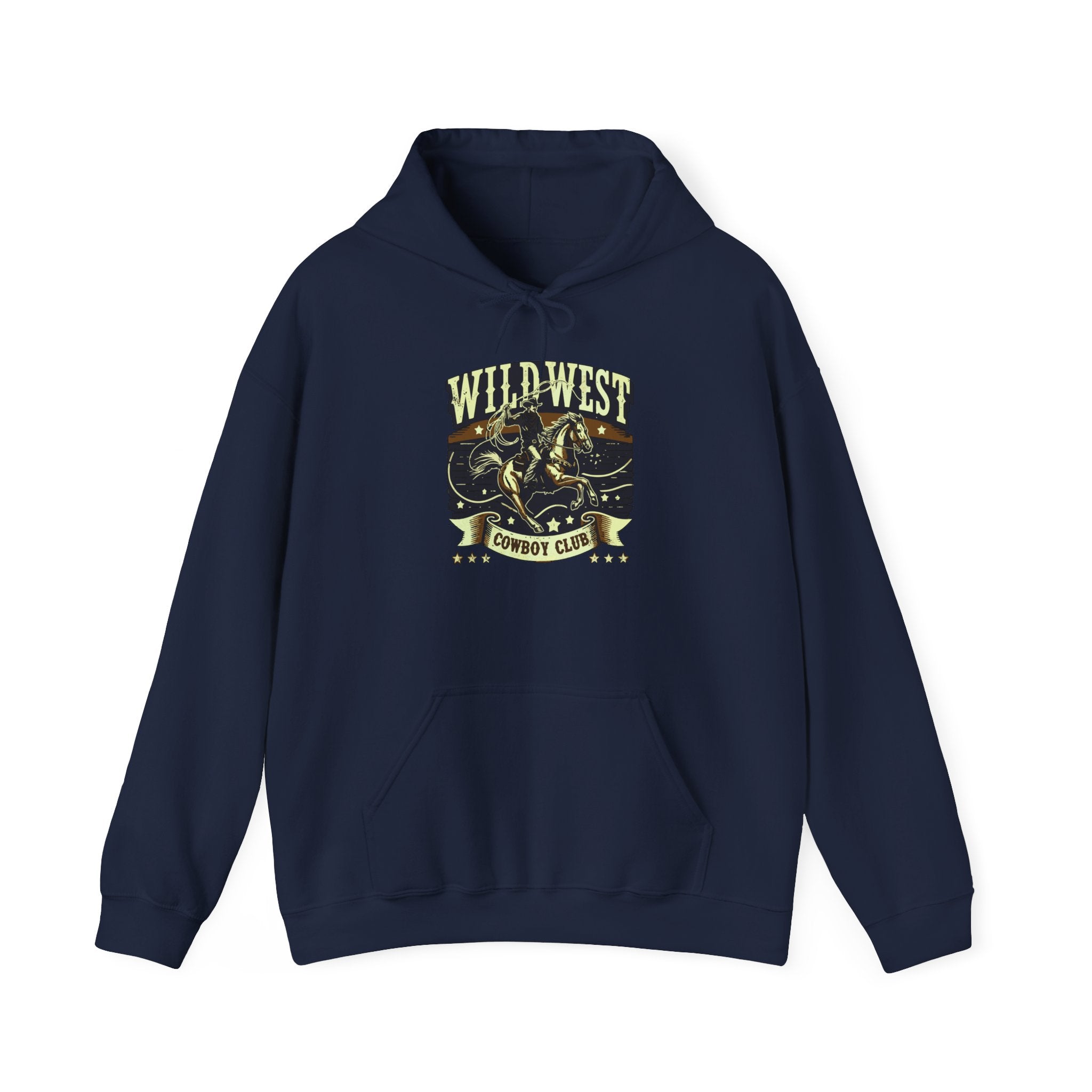 Retro Rodeo Graphic Cowboy Club Hoodie