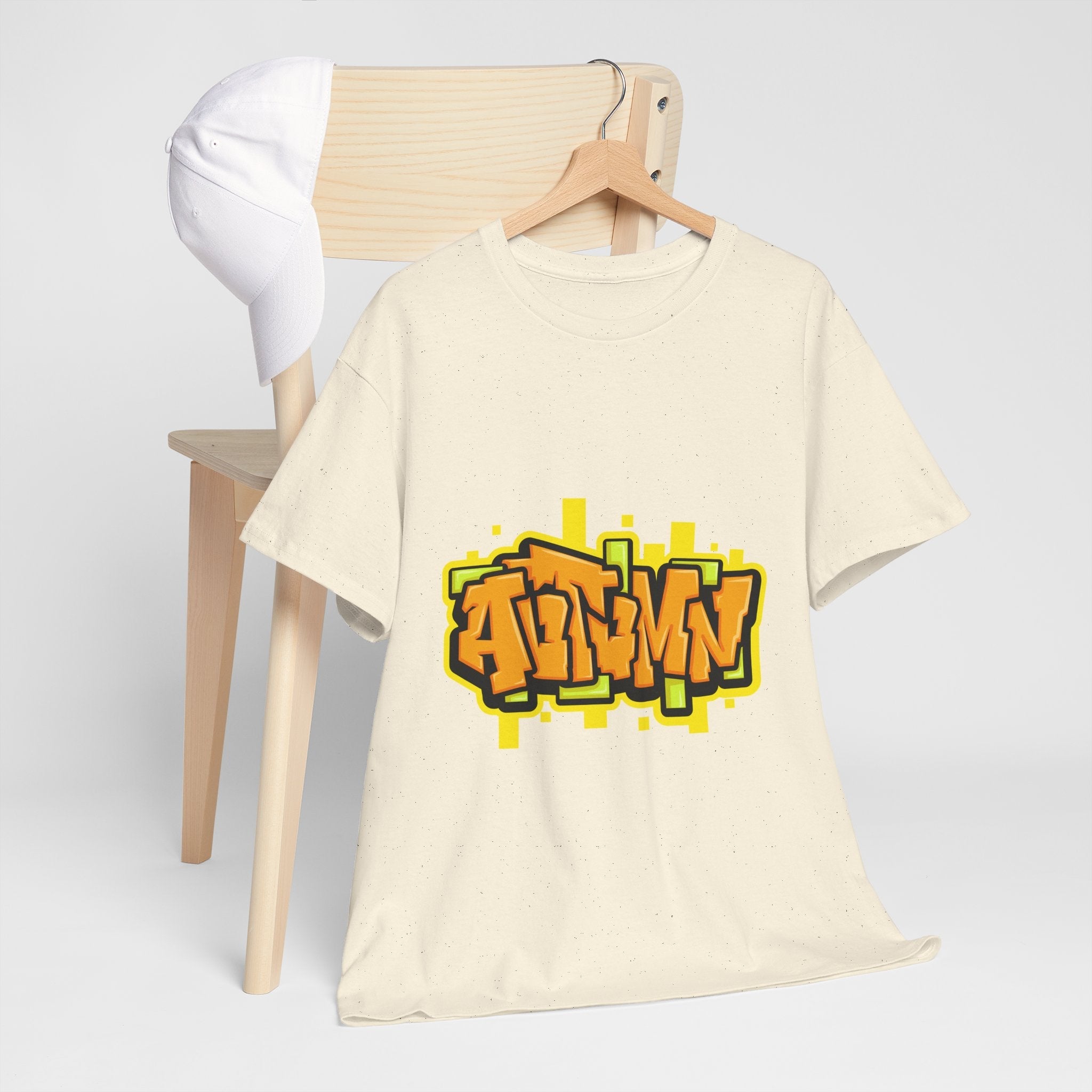 Bold Autumn Graffiti Graphic T-Shirt Printify