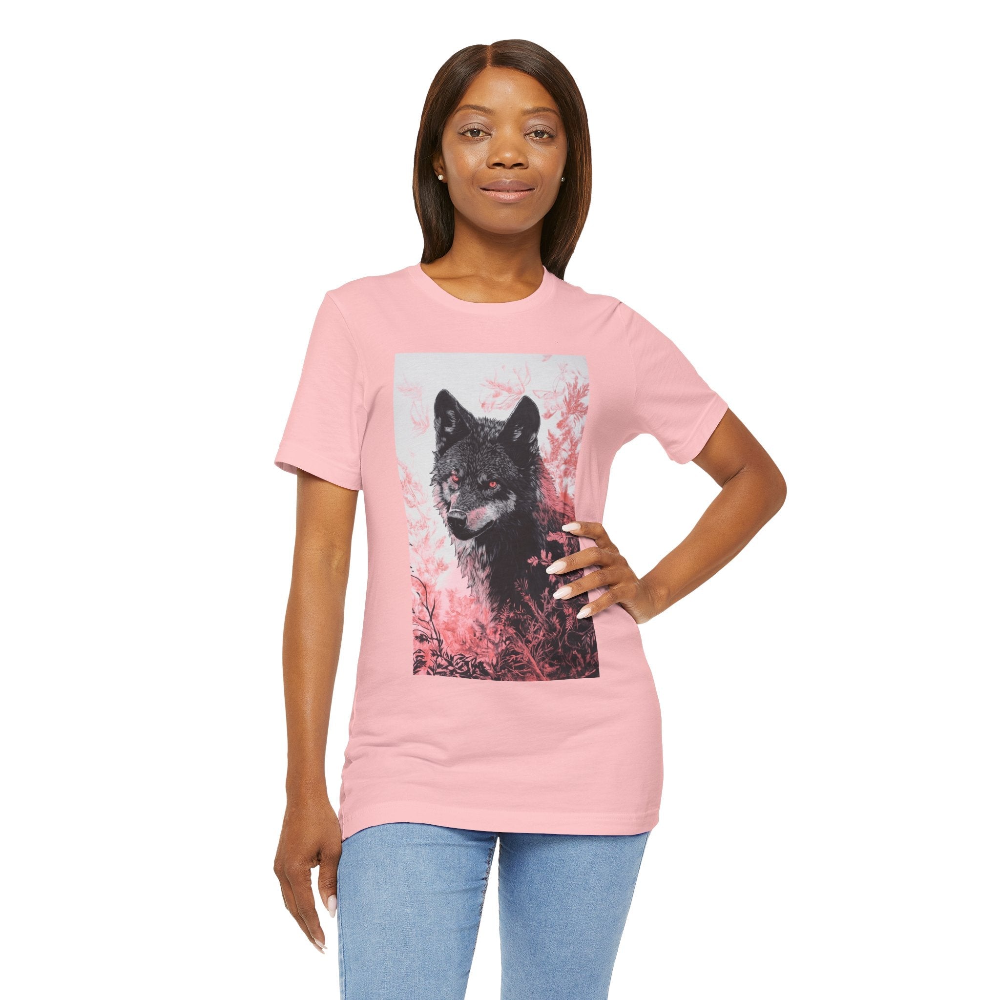 Artistic Wolf Graphic T- Shirt Printify