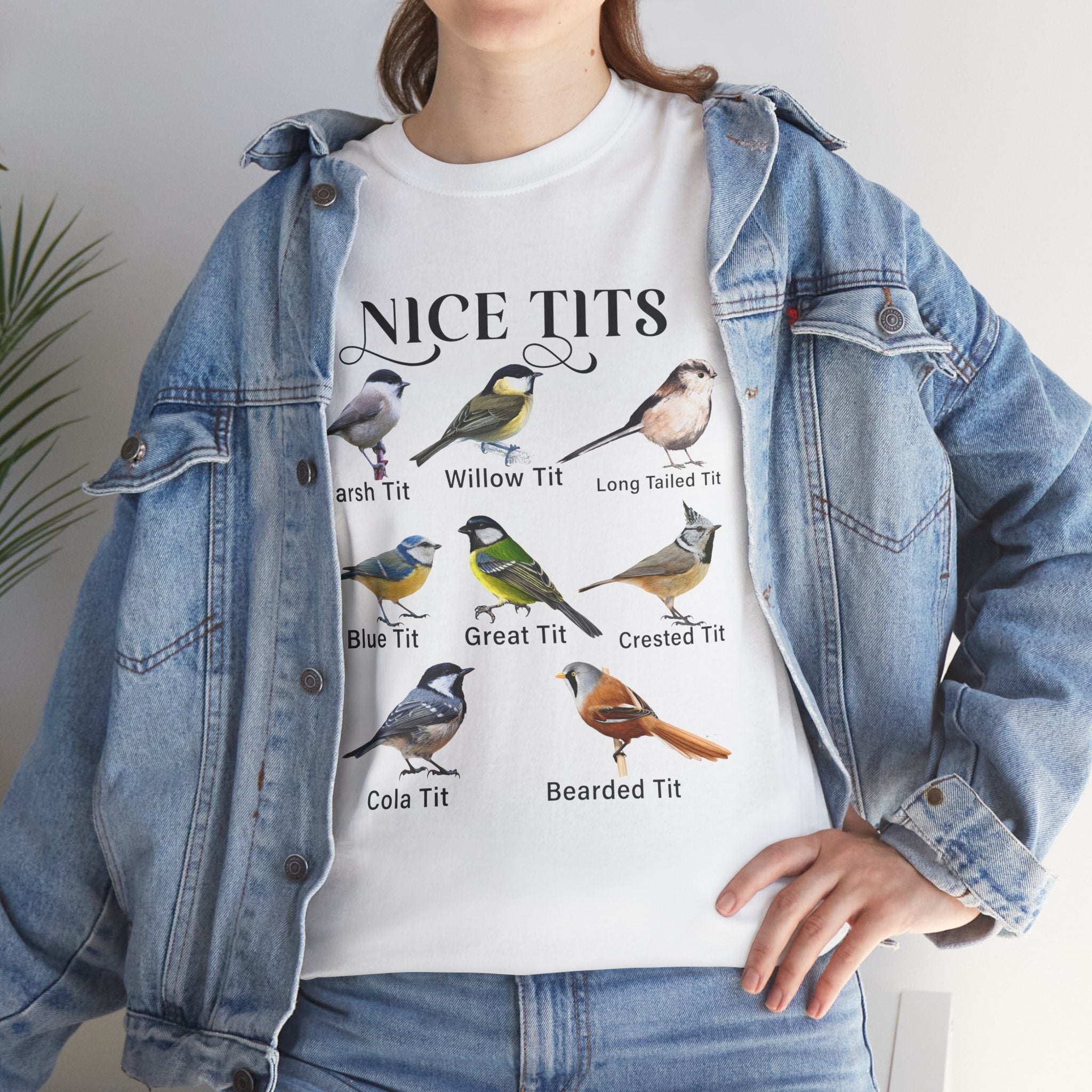 Nice Tits Birds Funny T-Shirt Printify