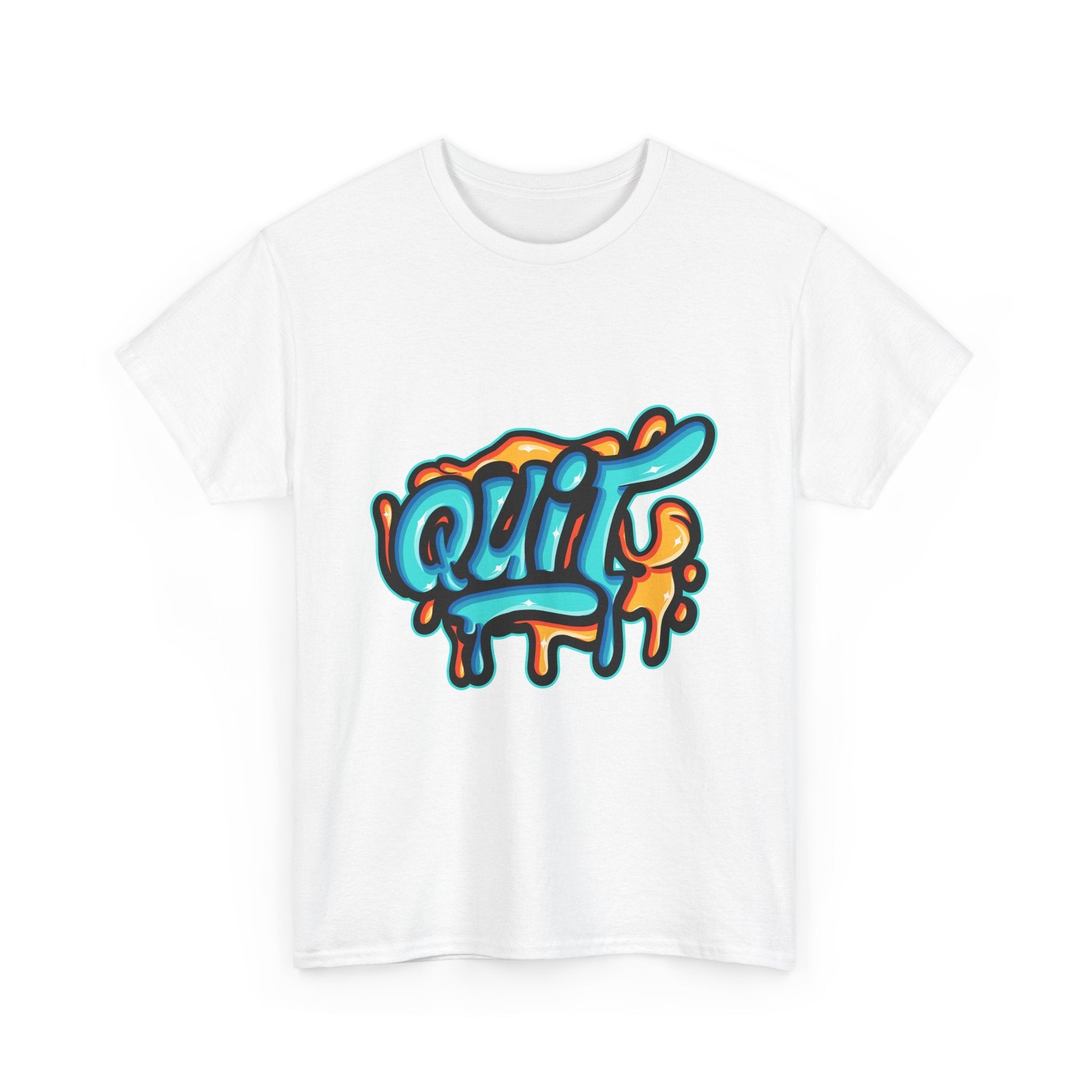 Graffiti Style Quit T-Shirt Printify
