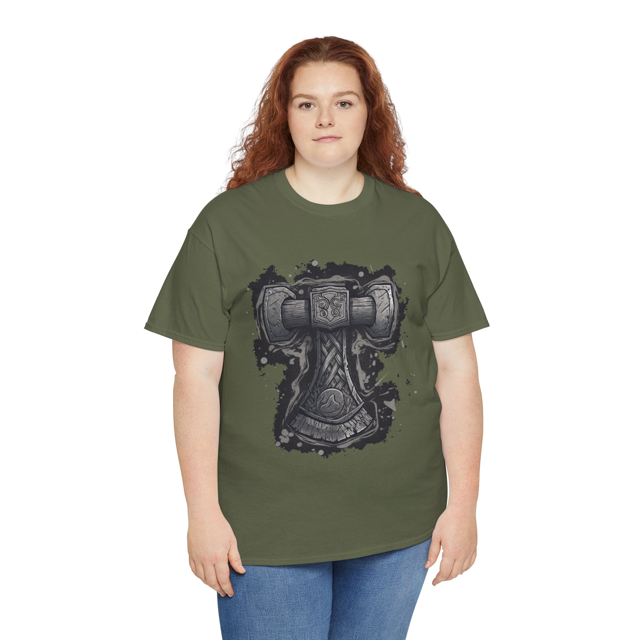 Thor Hammer Graphic T- Shirt Printify