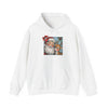 Vintage Santa & Reindeer Christmas Hoodie Printify