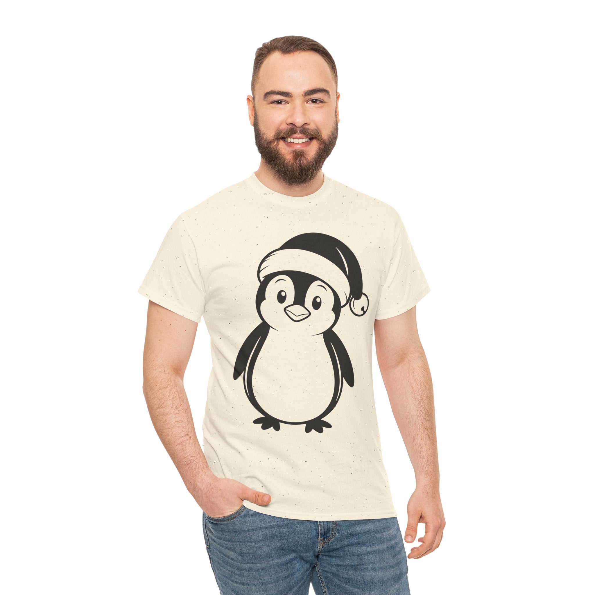 Cute Penguin Christmas Unisex T-Shirt Printify