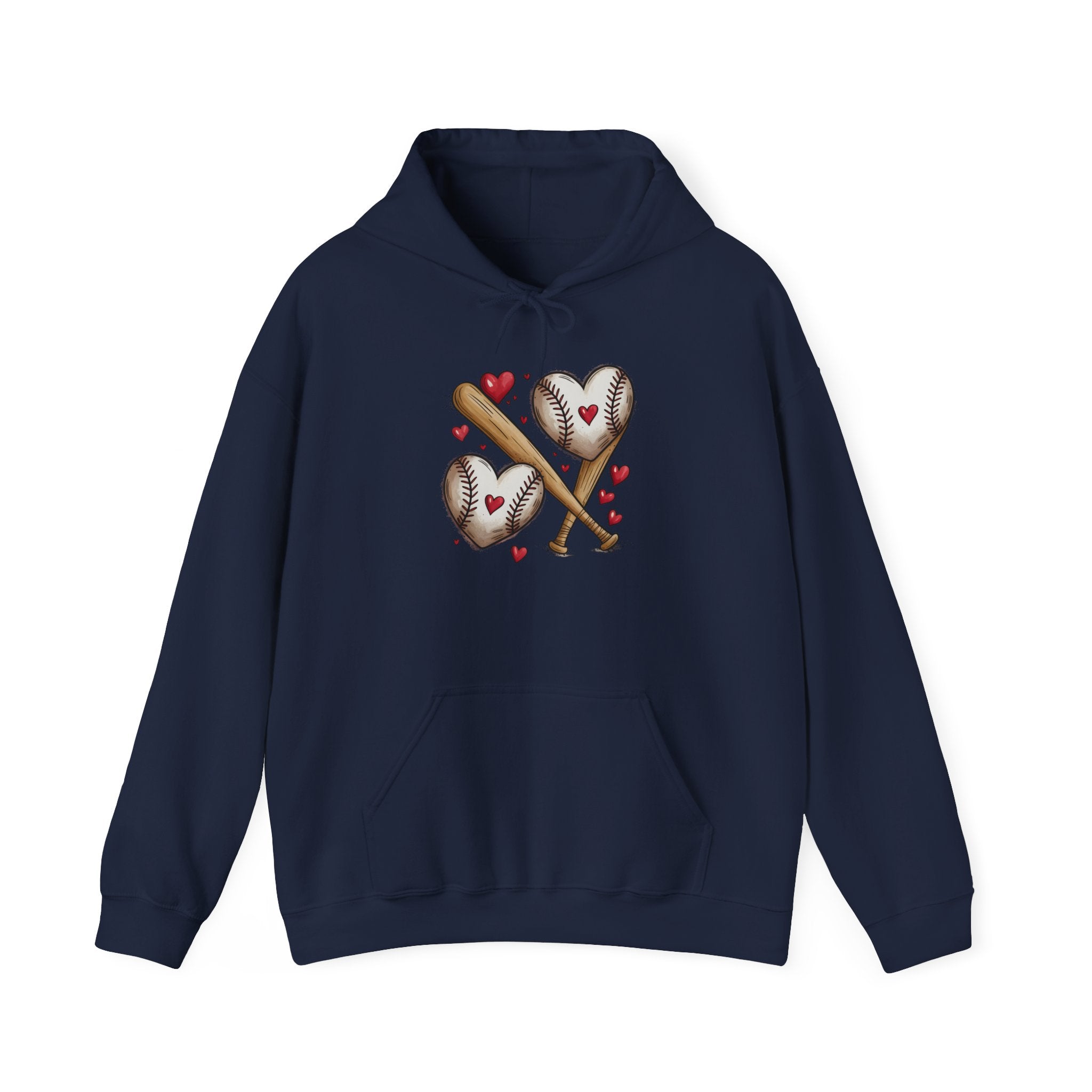 Cute Baseball Heart Hoodie