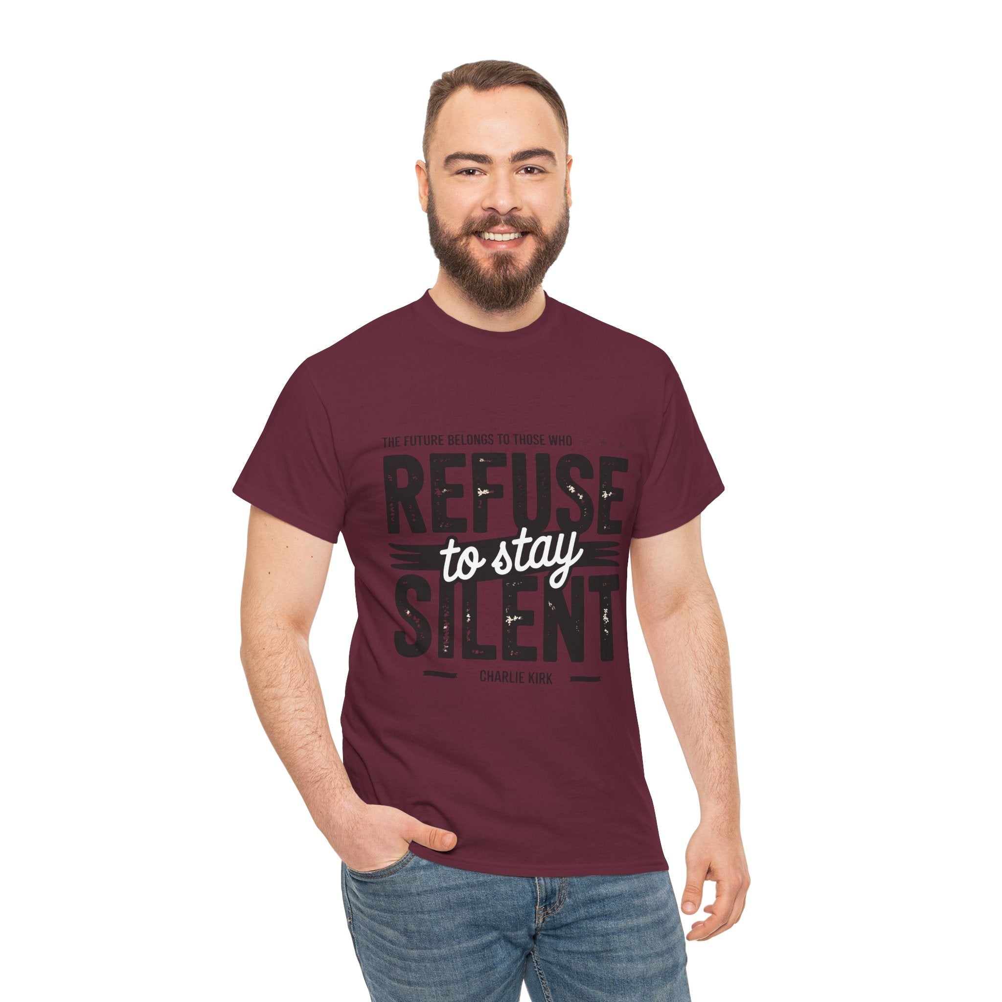 Refuse to Stay Silent Graphic T-Shirt Printify