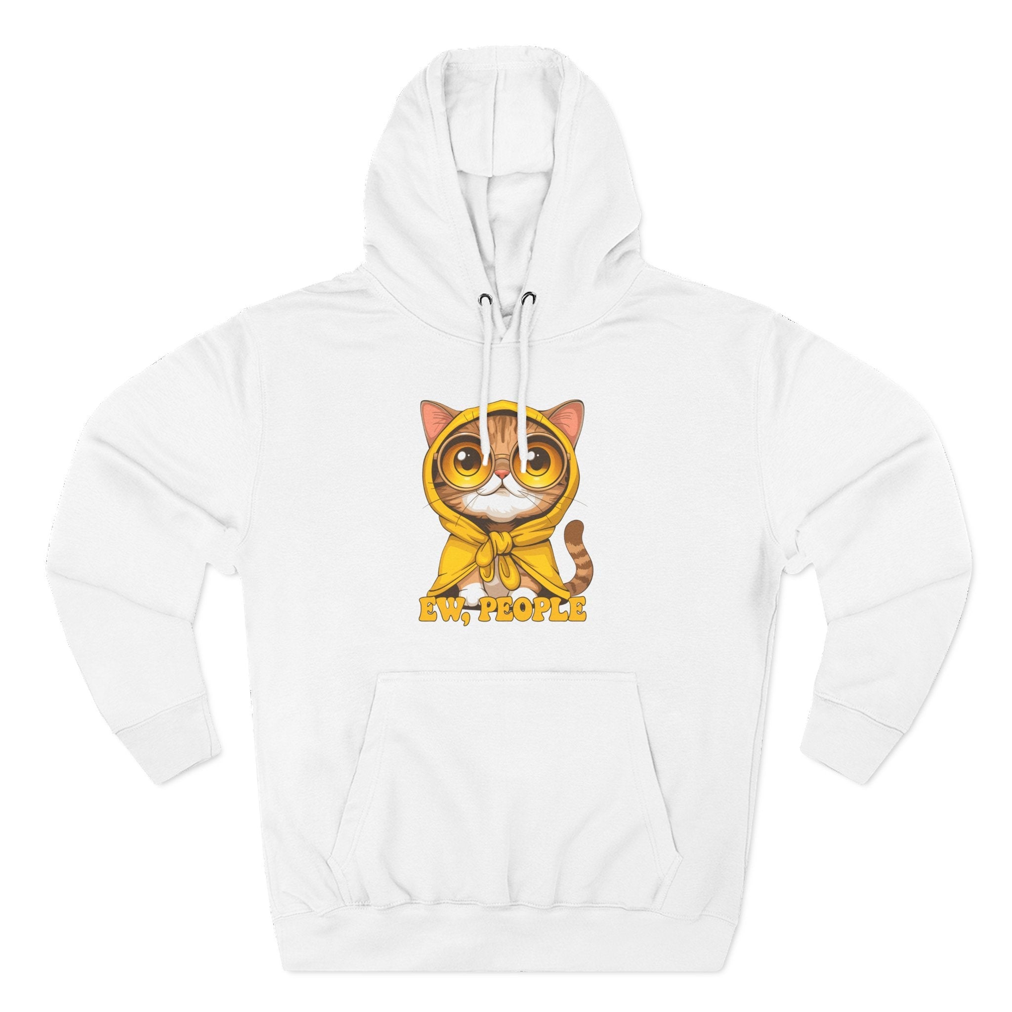 Cat in Raincoat Hoodie Printify