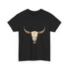 Bull Skull Western Graphic T-Shirt Printify