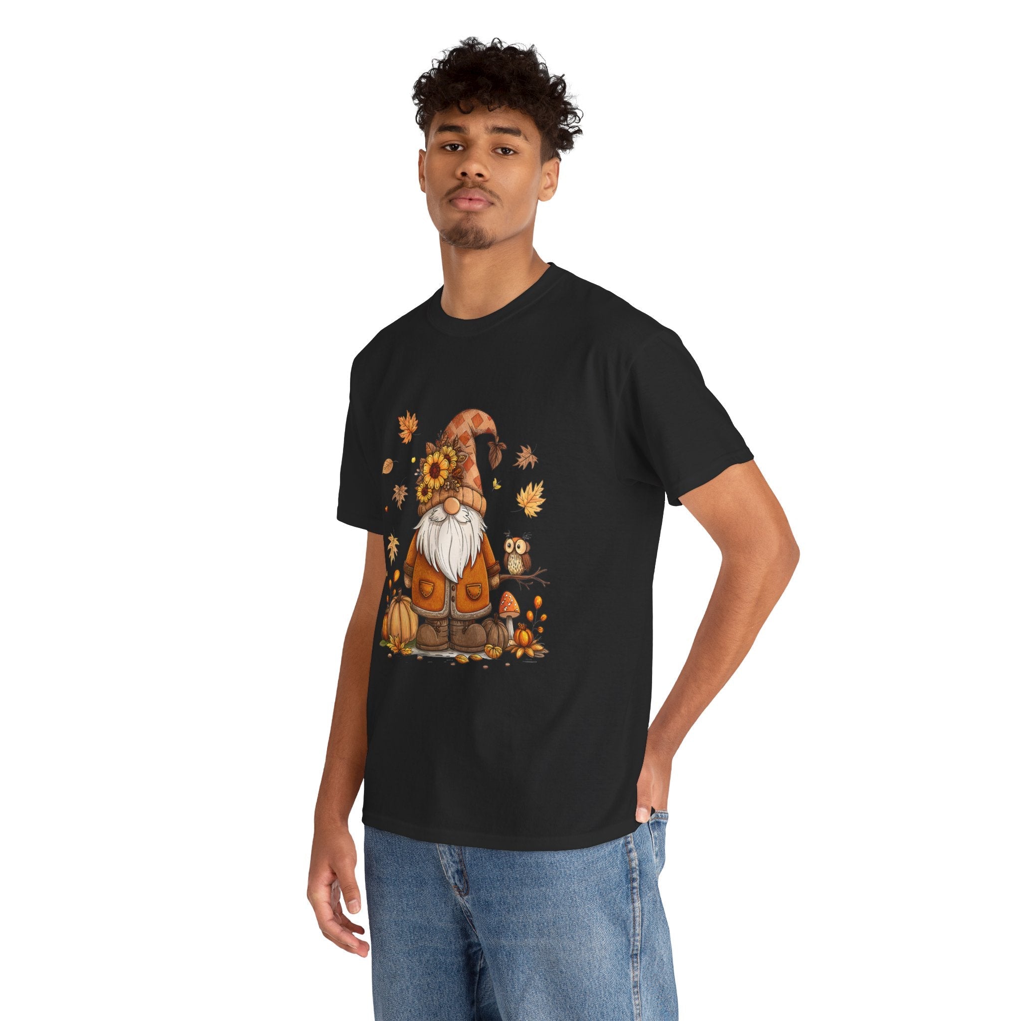 Fall Gnome Retro Unisex T- Shirt Printify