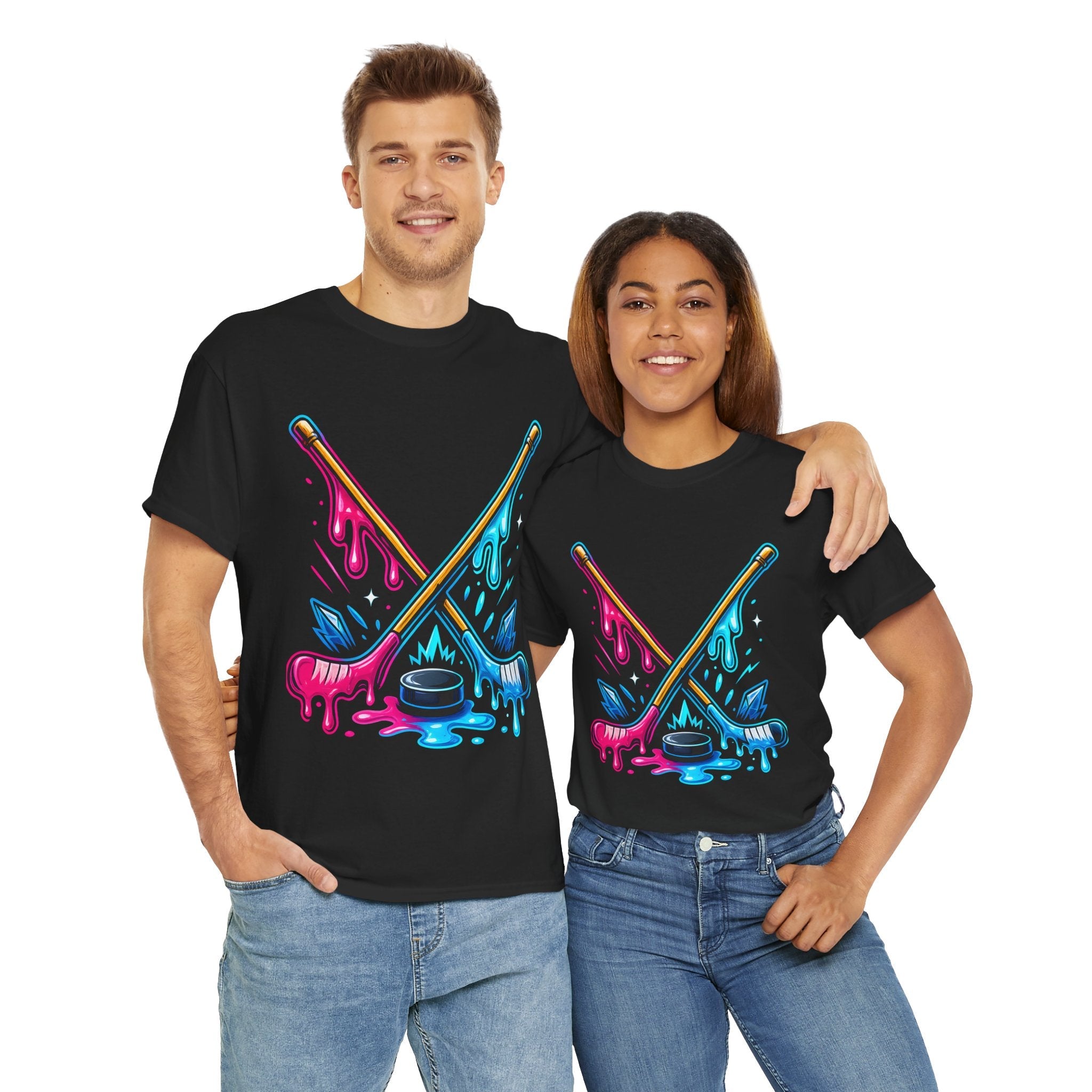 Drip Ice- hockey Unisex T-Shirt Printify