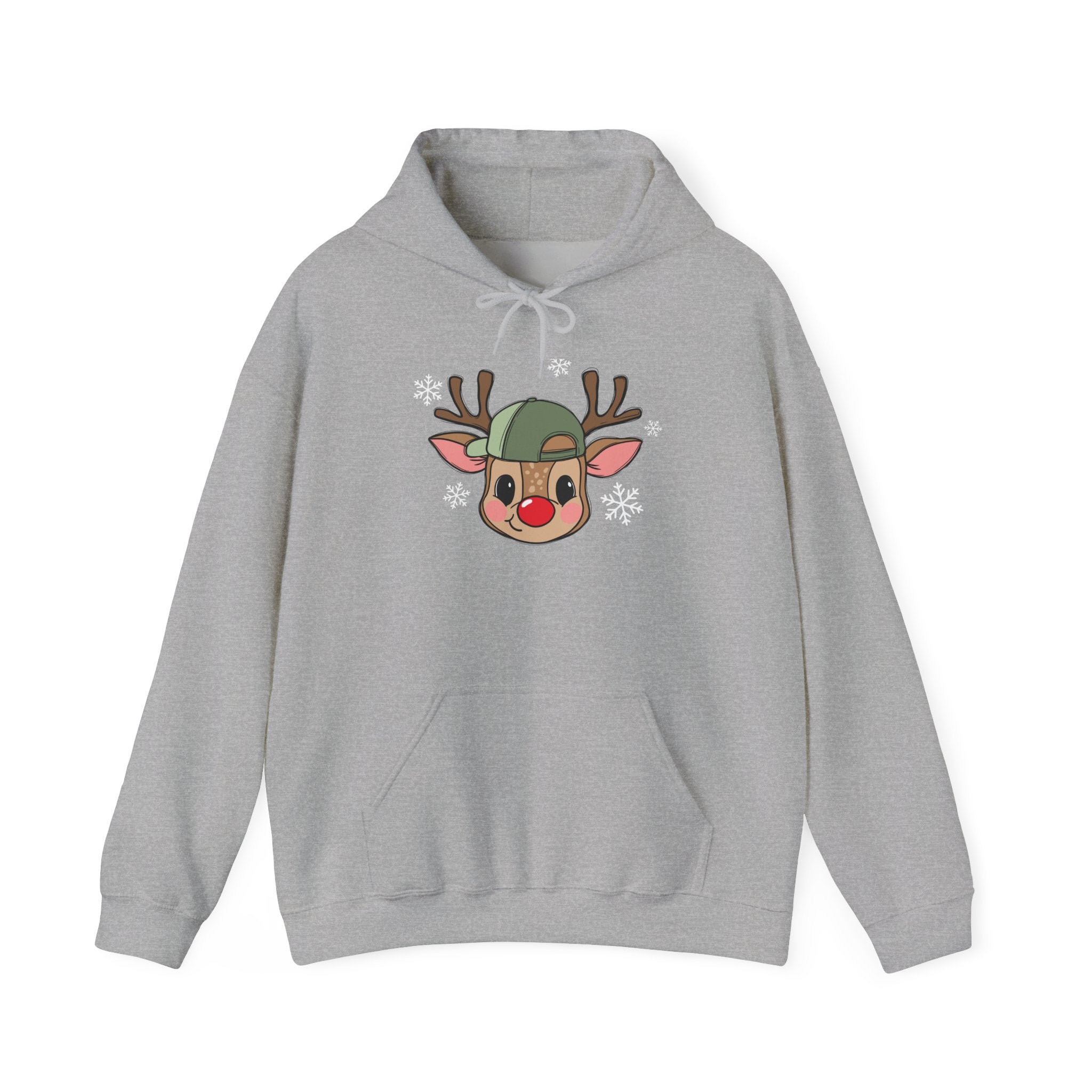 Cute Reindeer Beanie Hoodie Printify
