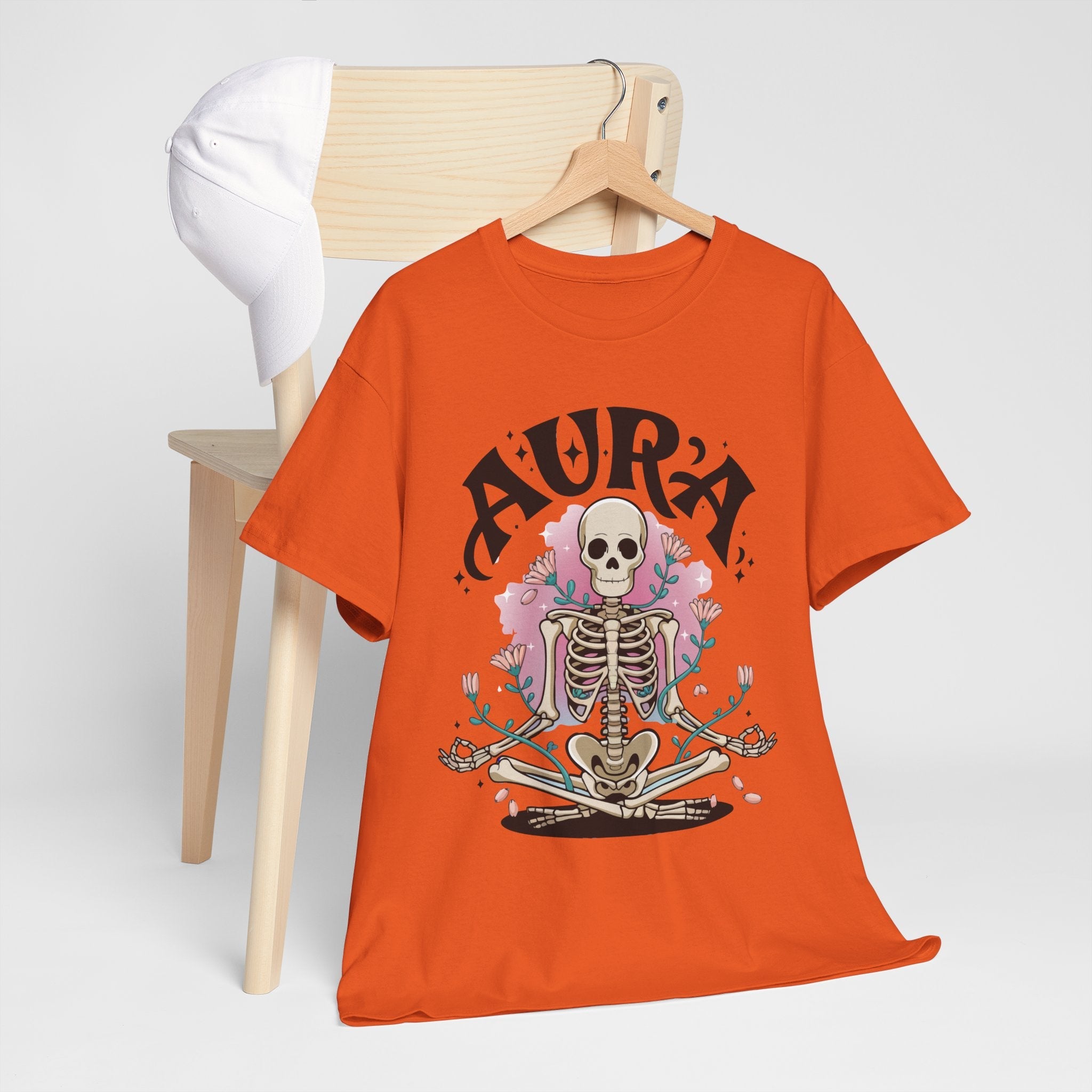 Aura Skeleton Halloween T-Shirt Printify