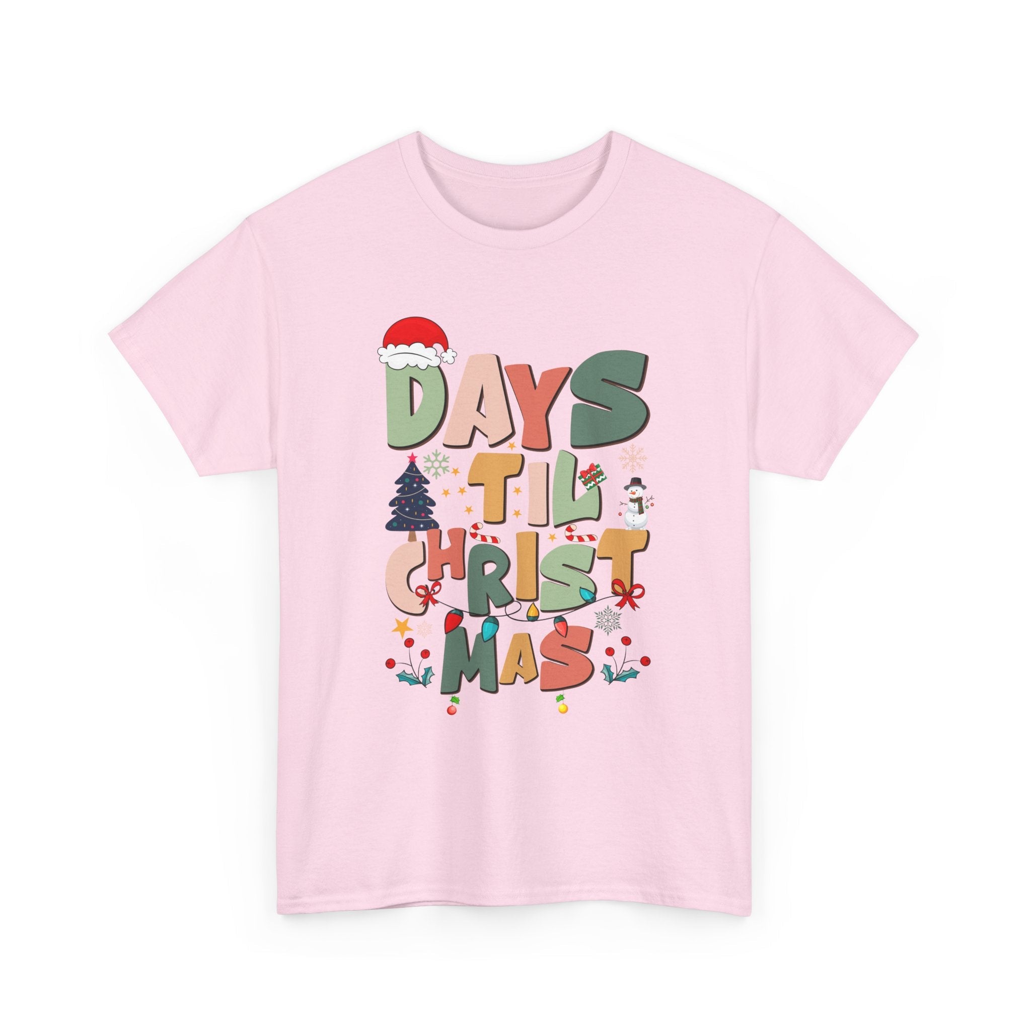 Christmas Countdown Holiday T-Shirt Printify