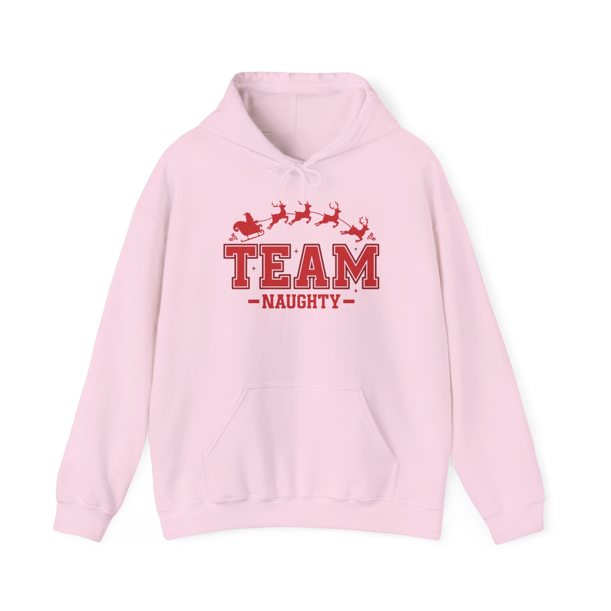 Team Naughty Christmas Hoodie Printify