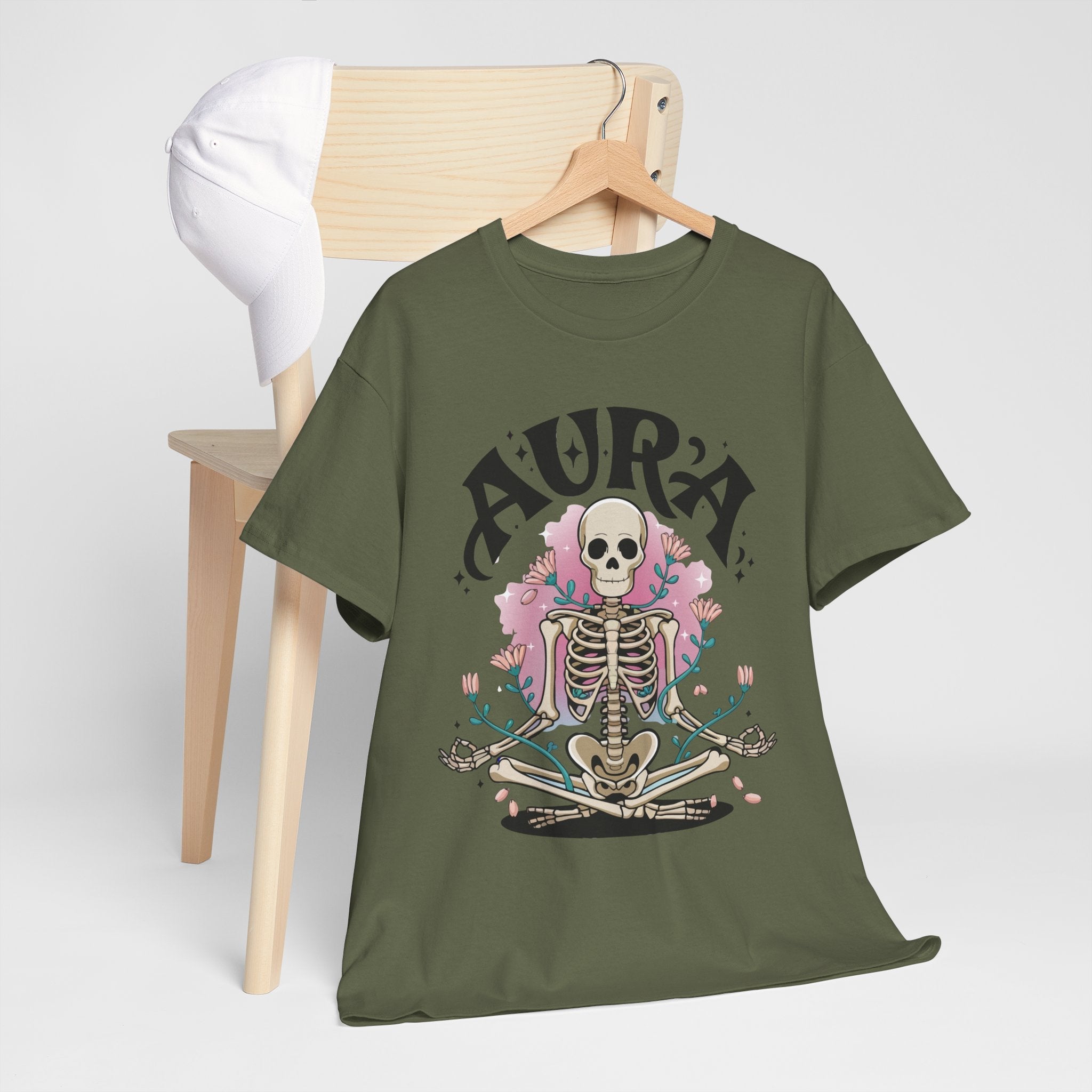 Aura Skeleton Halloween T-Shirt Printify
