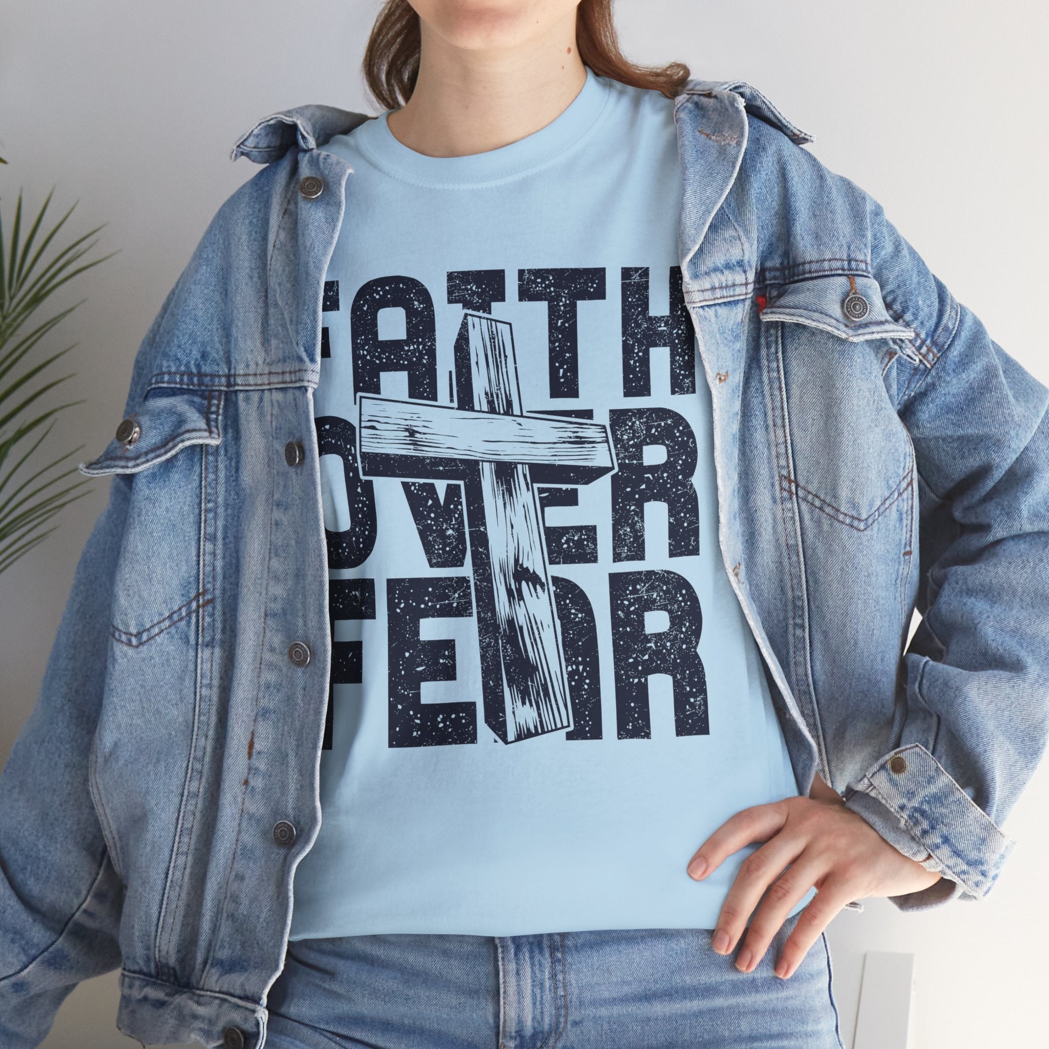 Faith Over Fear Graphic T-Shirt Printify