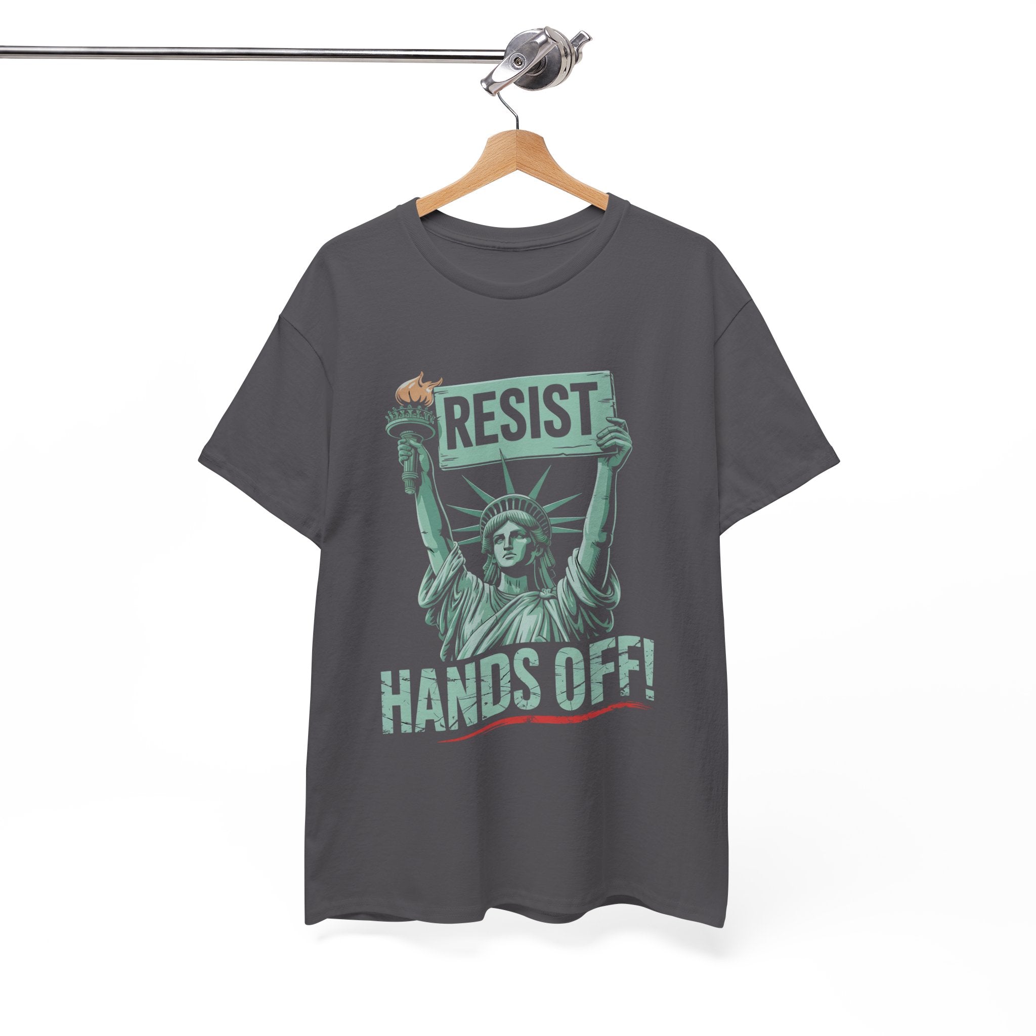 'Resist Hands Off!' Graphic T- Shirt Printify