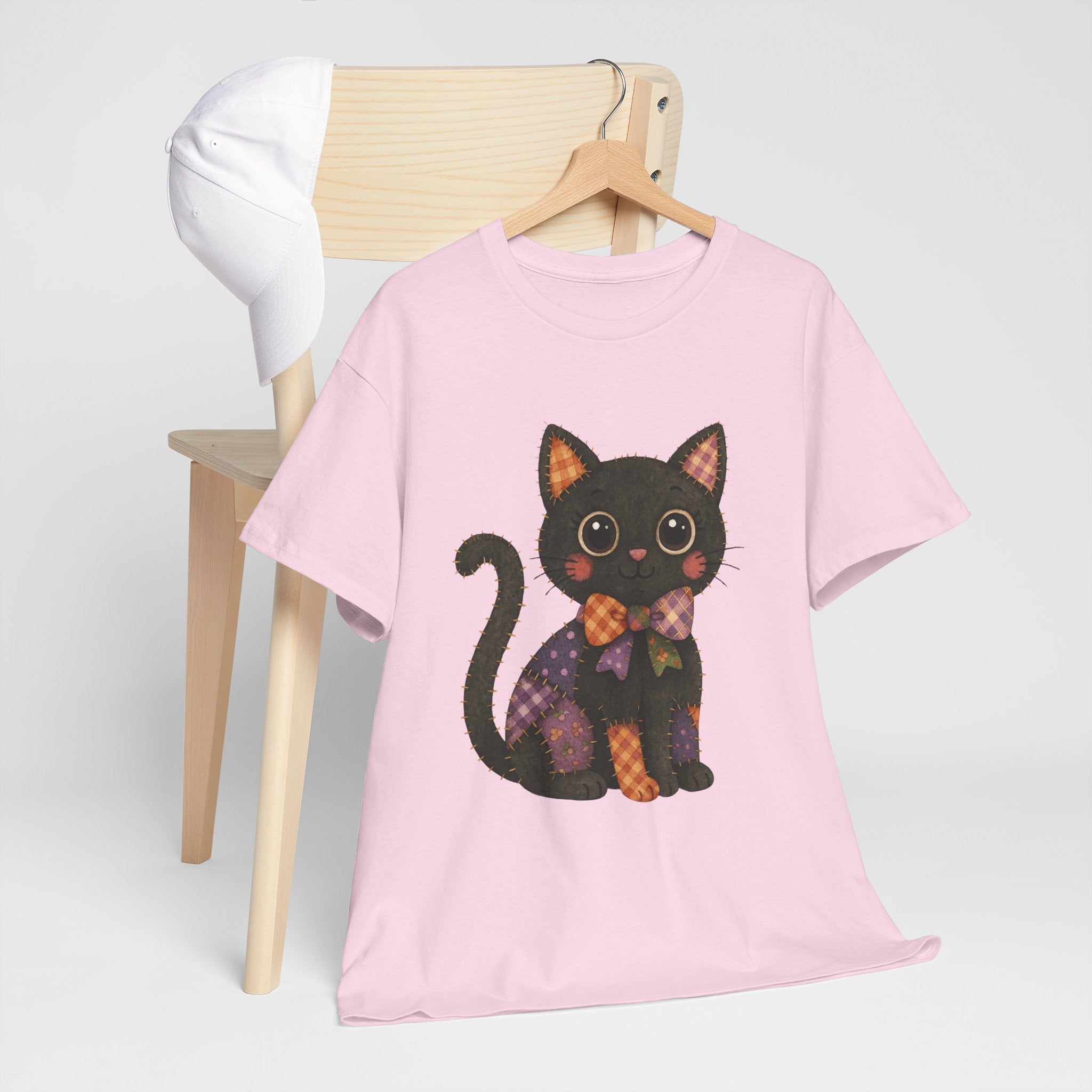 Cute Black Cat Halloween T- Shirt Printify