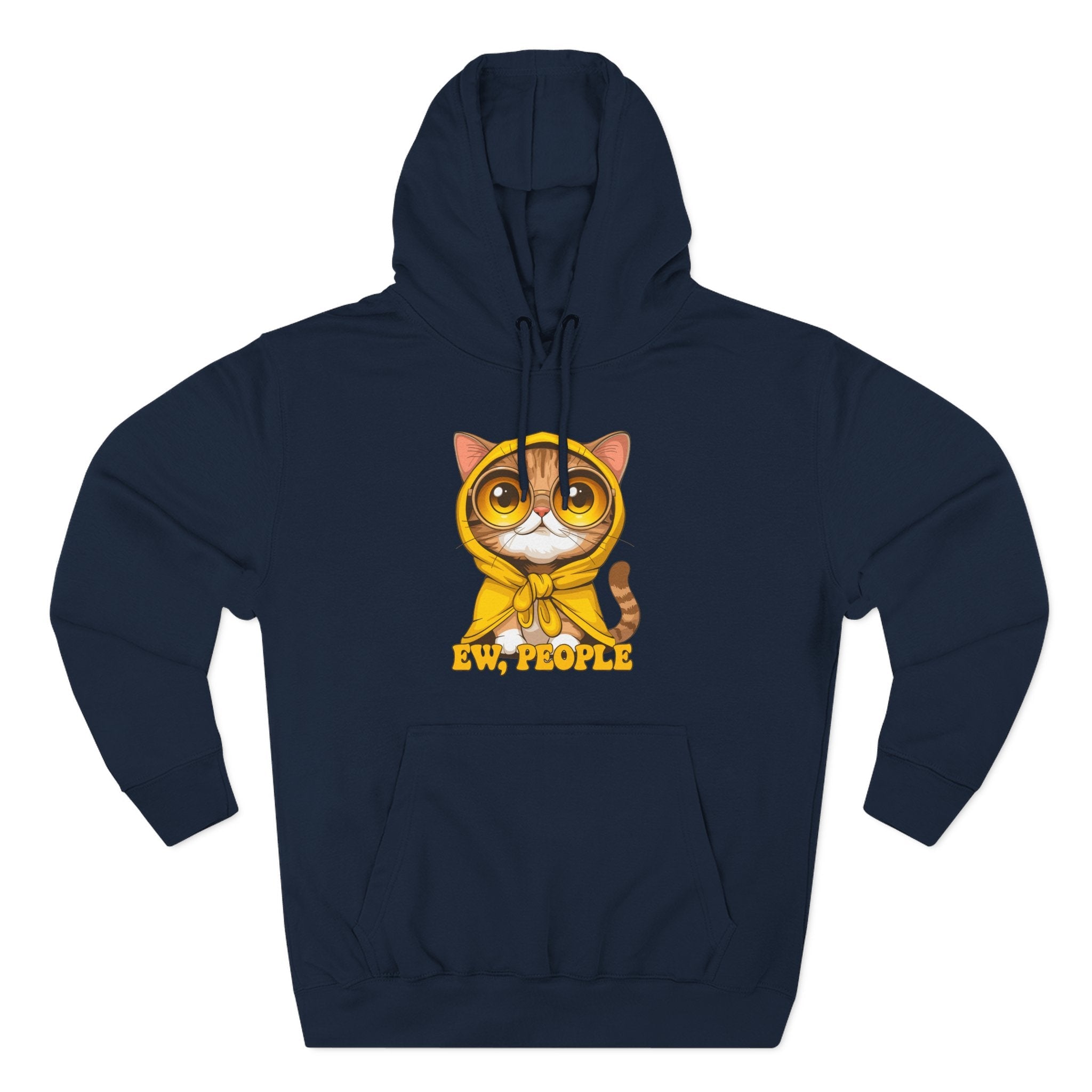 Cat in Raincoat Hoodie Printify