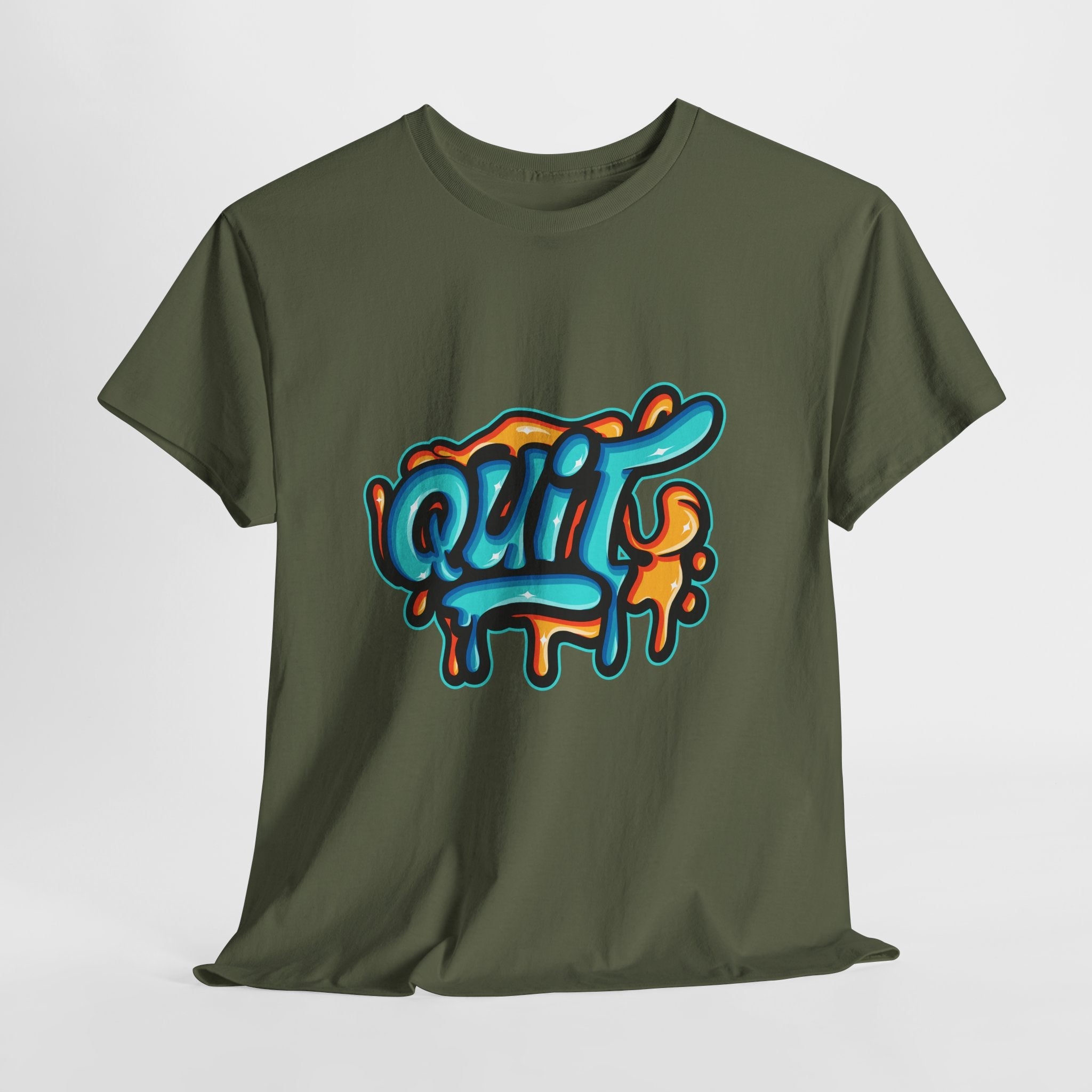 Graffiti Style Quit T-Shirt Printify