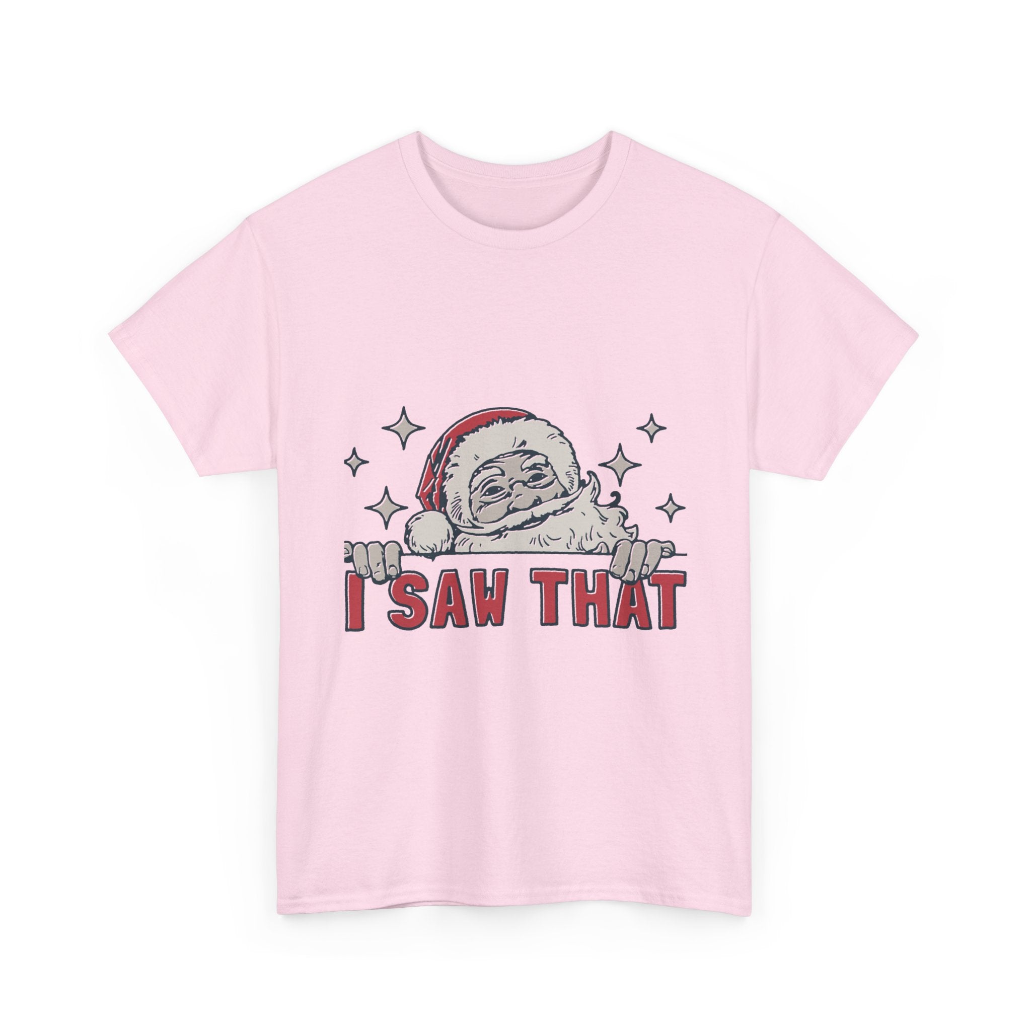 Santa's Watchful Unisex Christmas T-Shirt Printify