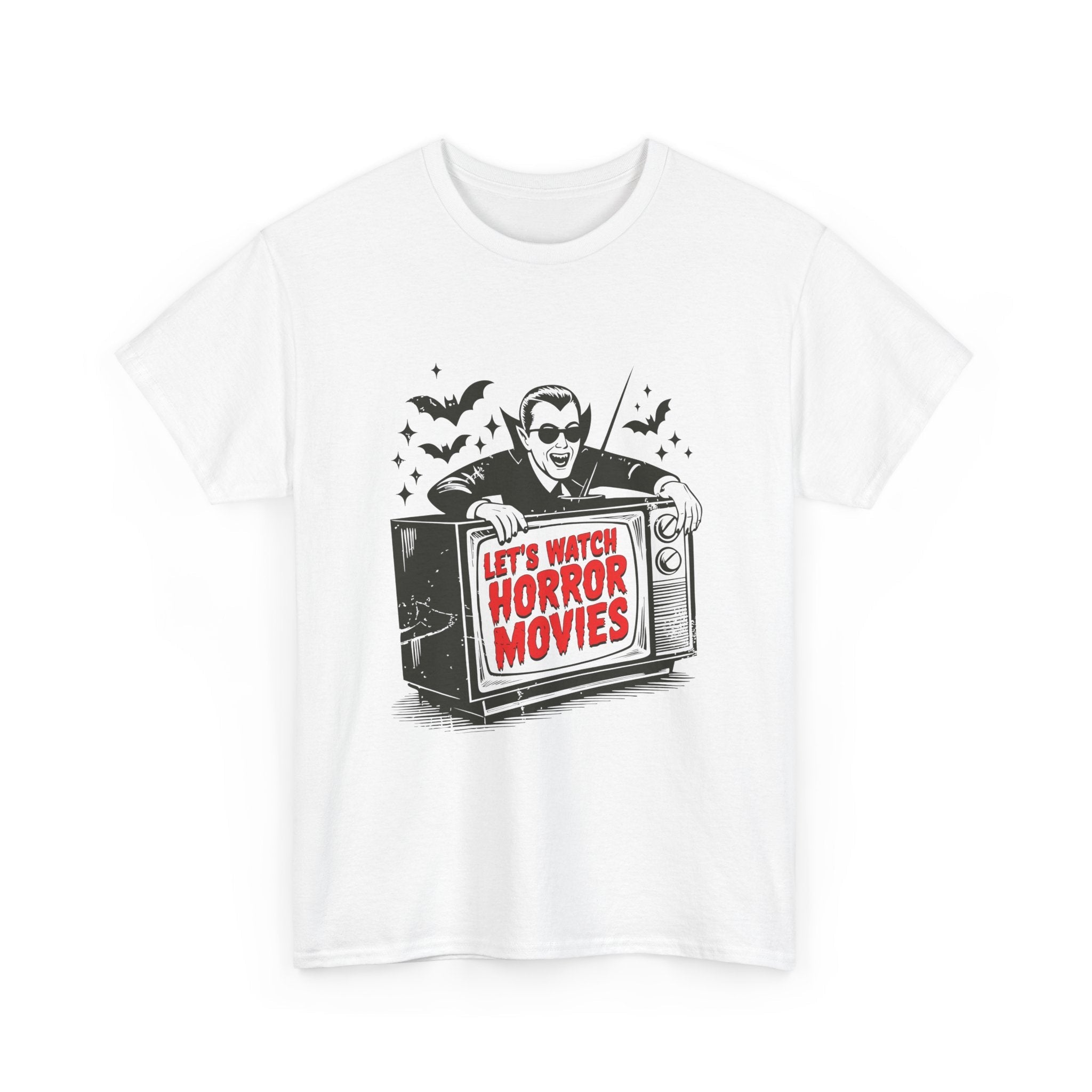 Let's Watch Horror Movies Unisex T-Shirt Printify