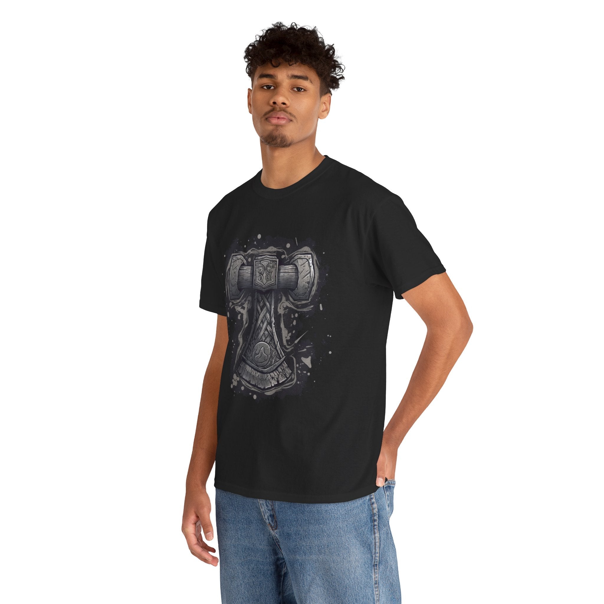 Thor Hammer Graphic T- Shirt Printify