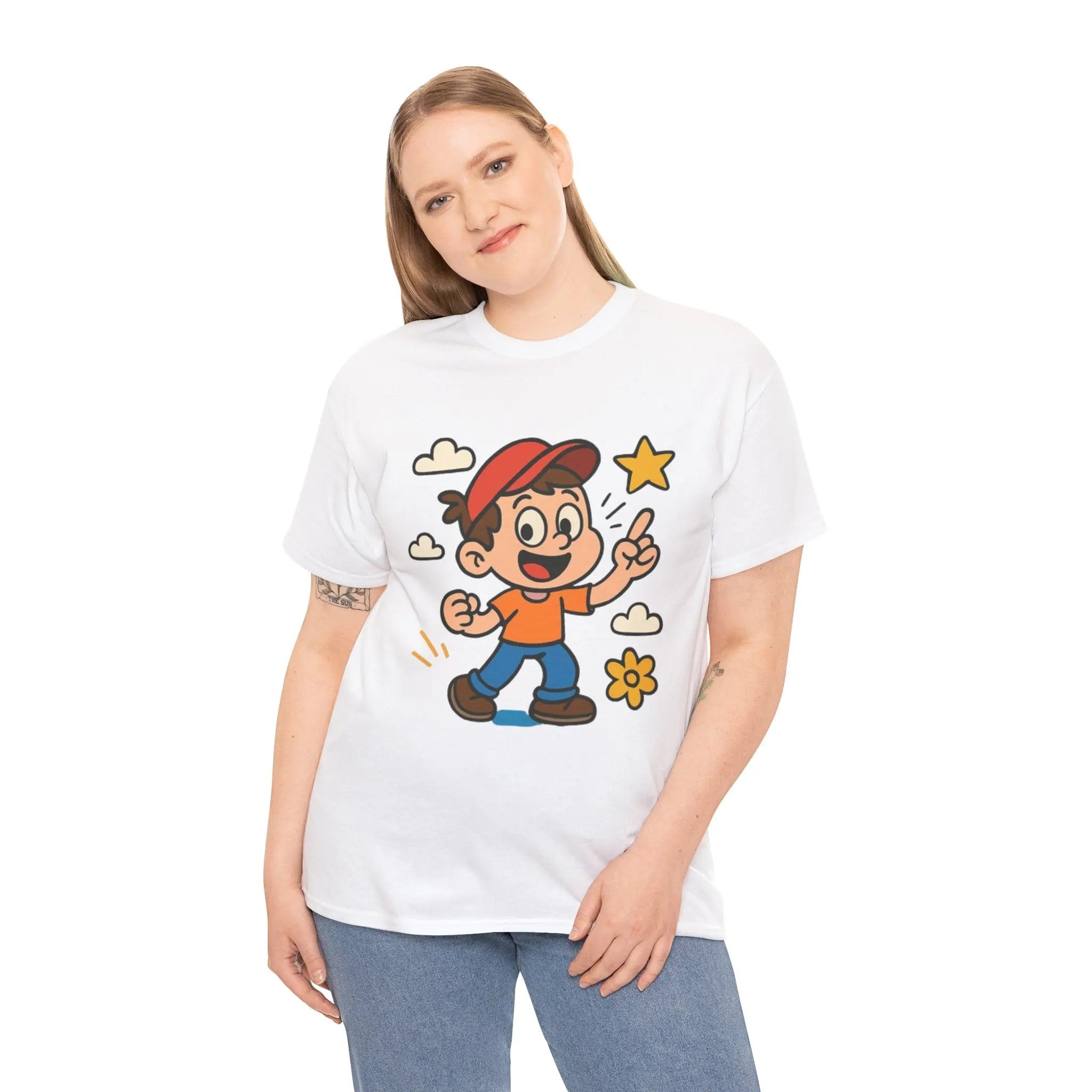 Cute Cartoon Kid Unisex T-Shirt Printify