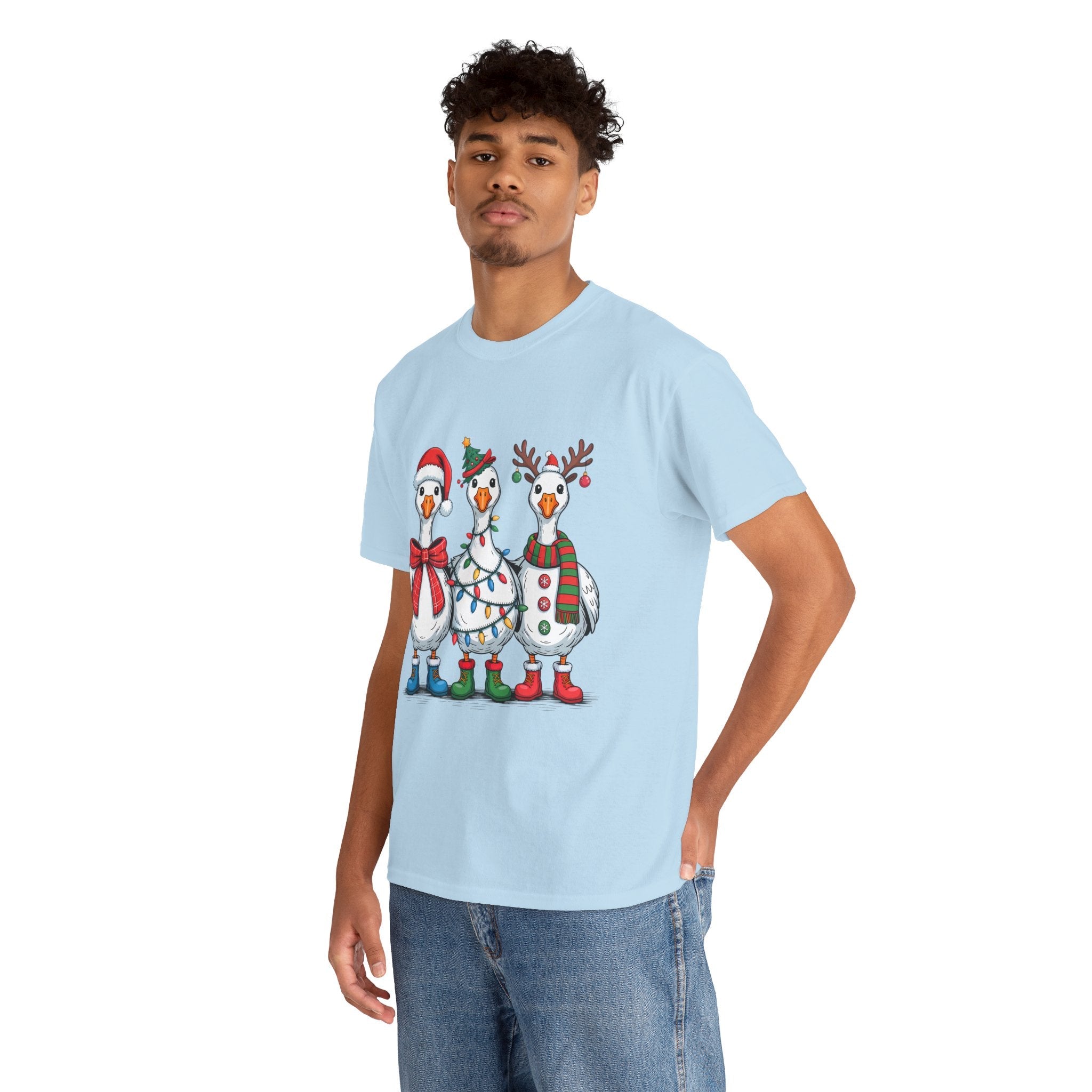 Cute Christmas Goose T-Shirt Printify