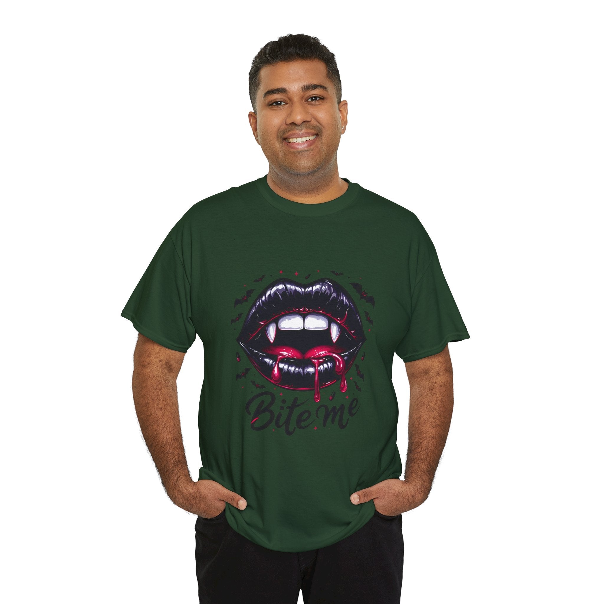 Bite Me Vampire Halloween T- Shirt Printify