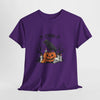 Crow on Skull with Bare Branches and Tex Graphic T-Shirt Printify