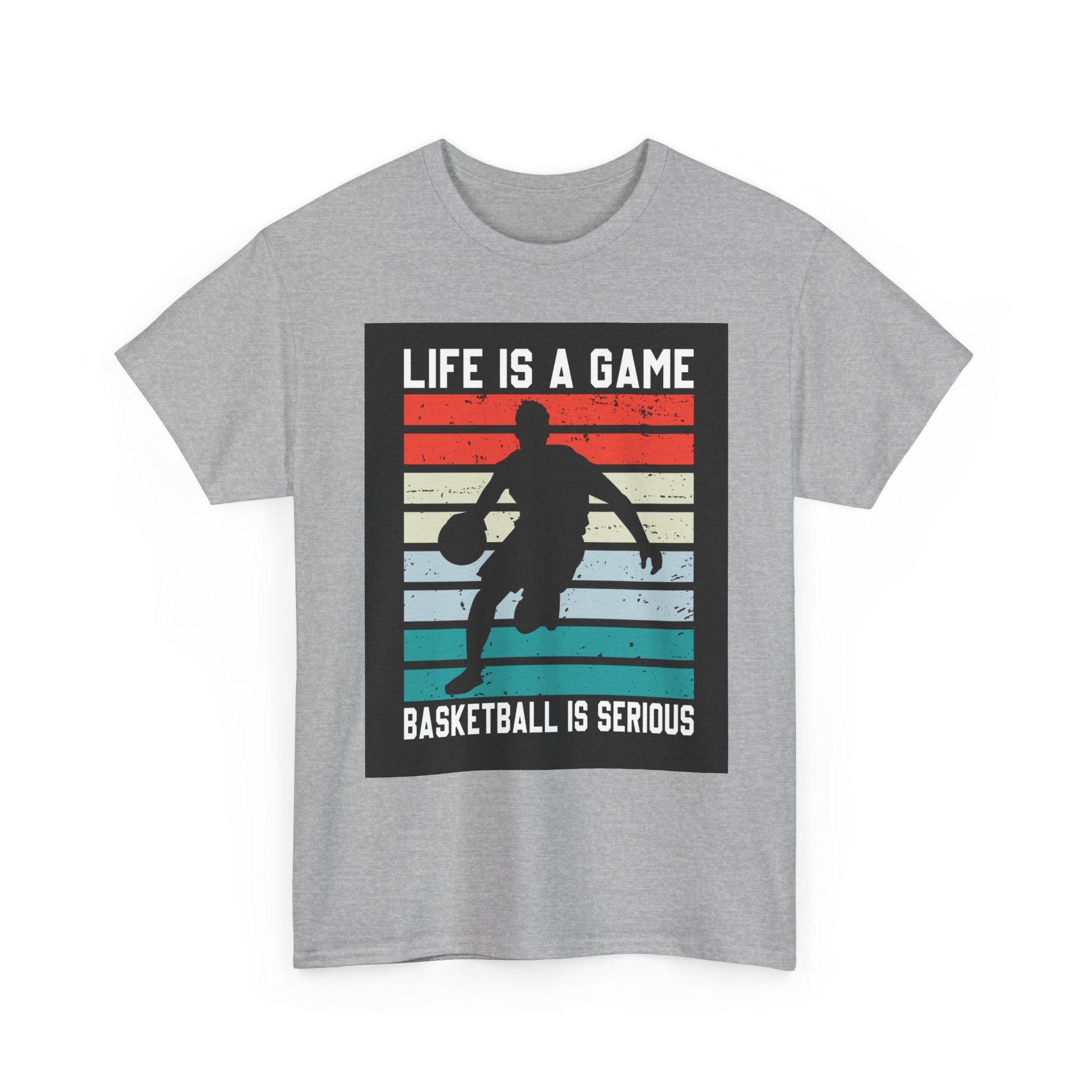 Life Is A Game Basketball Graphic T-Shirt Printify