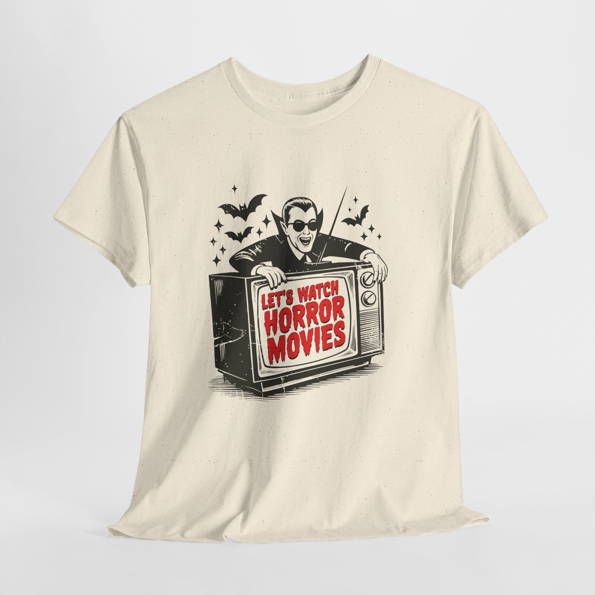 Let's Watch Horror Movies Unisex T-Shirt Printify