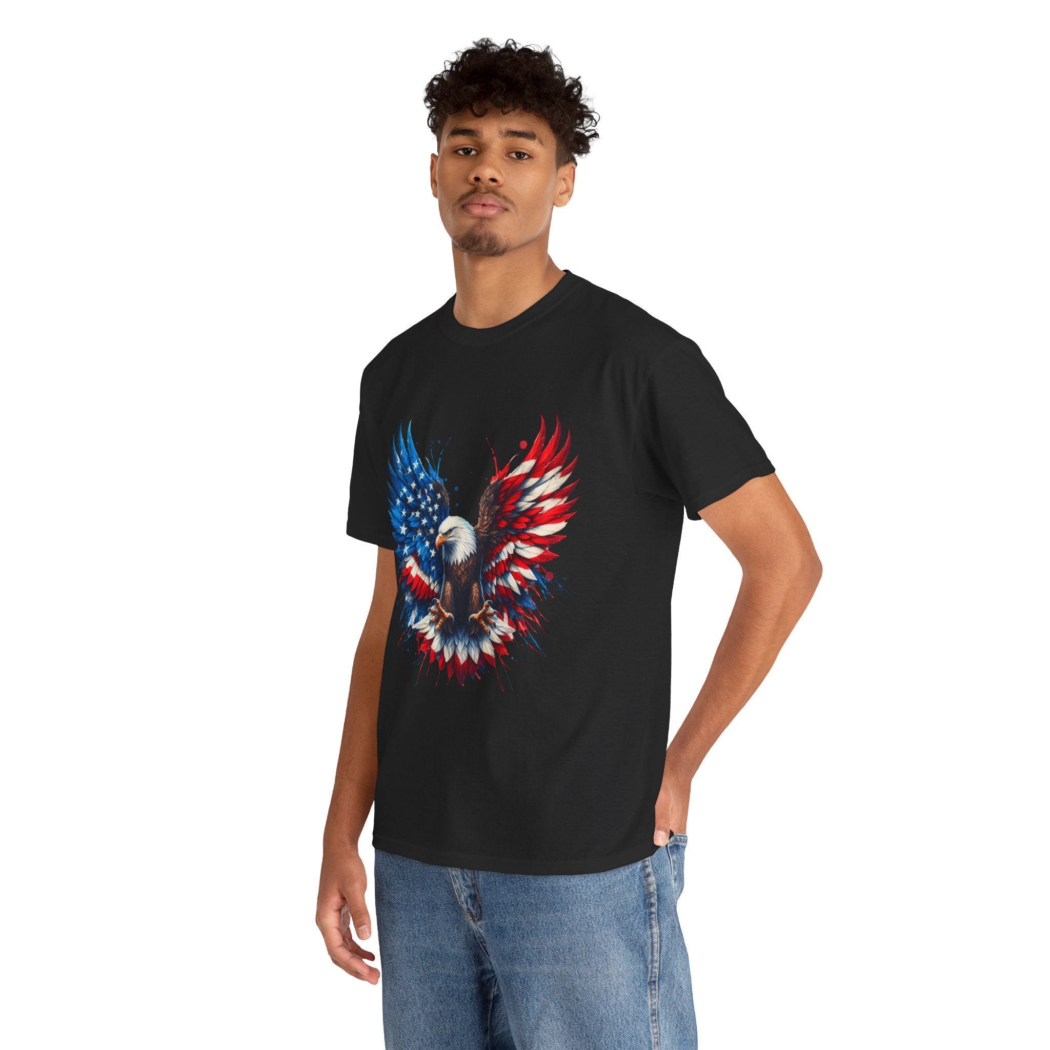Patriotic Eagle Unisex T- Shirt Printify