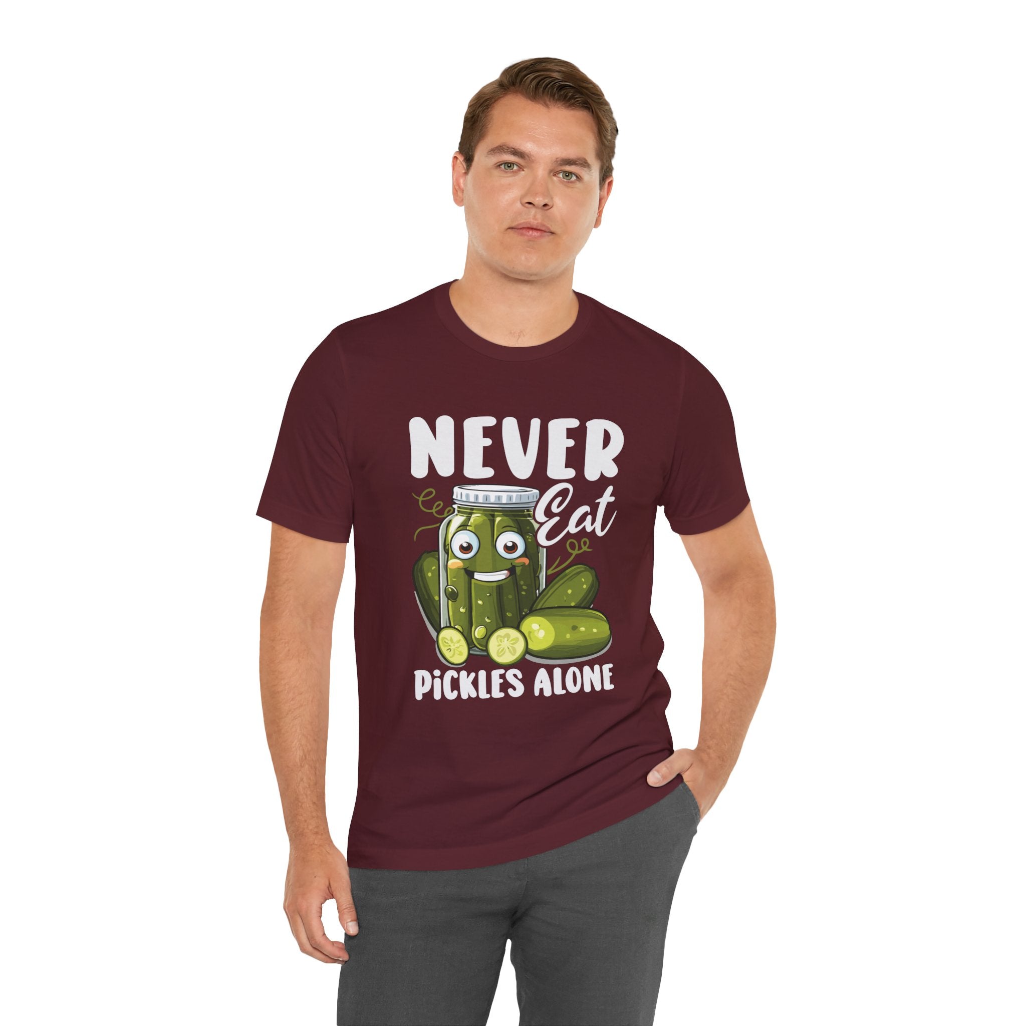 Never Eat Pickles Alone T-Shirt Printify