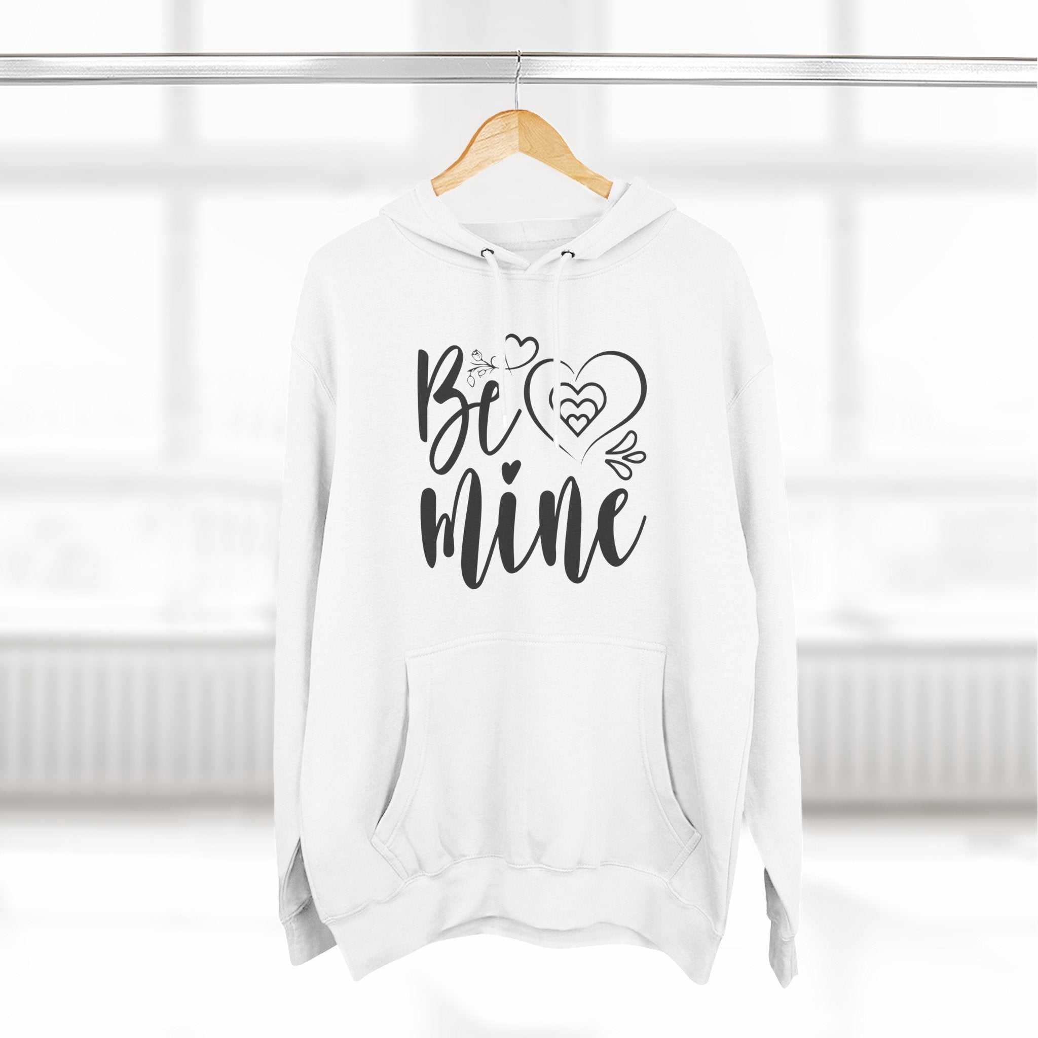 Be Mine - Romantic Heart Hoodie Printify