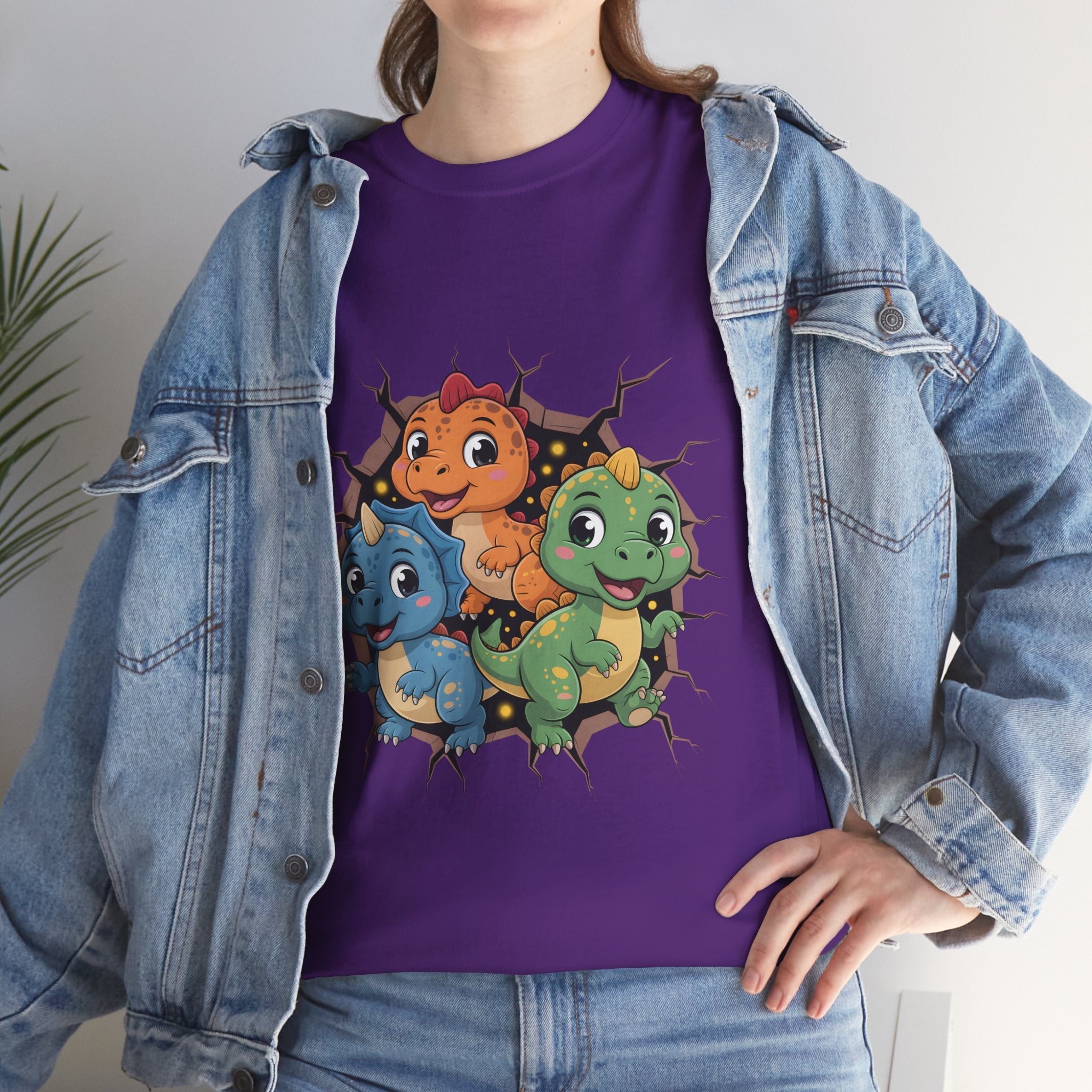 Cute Dinosaur Unisex Graphic T-Shirt Printify
