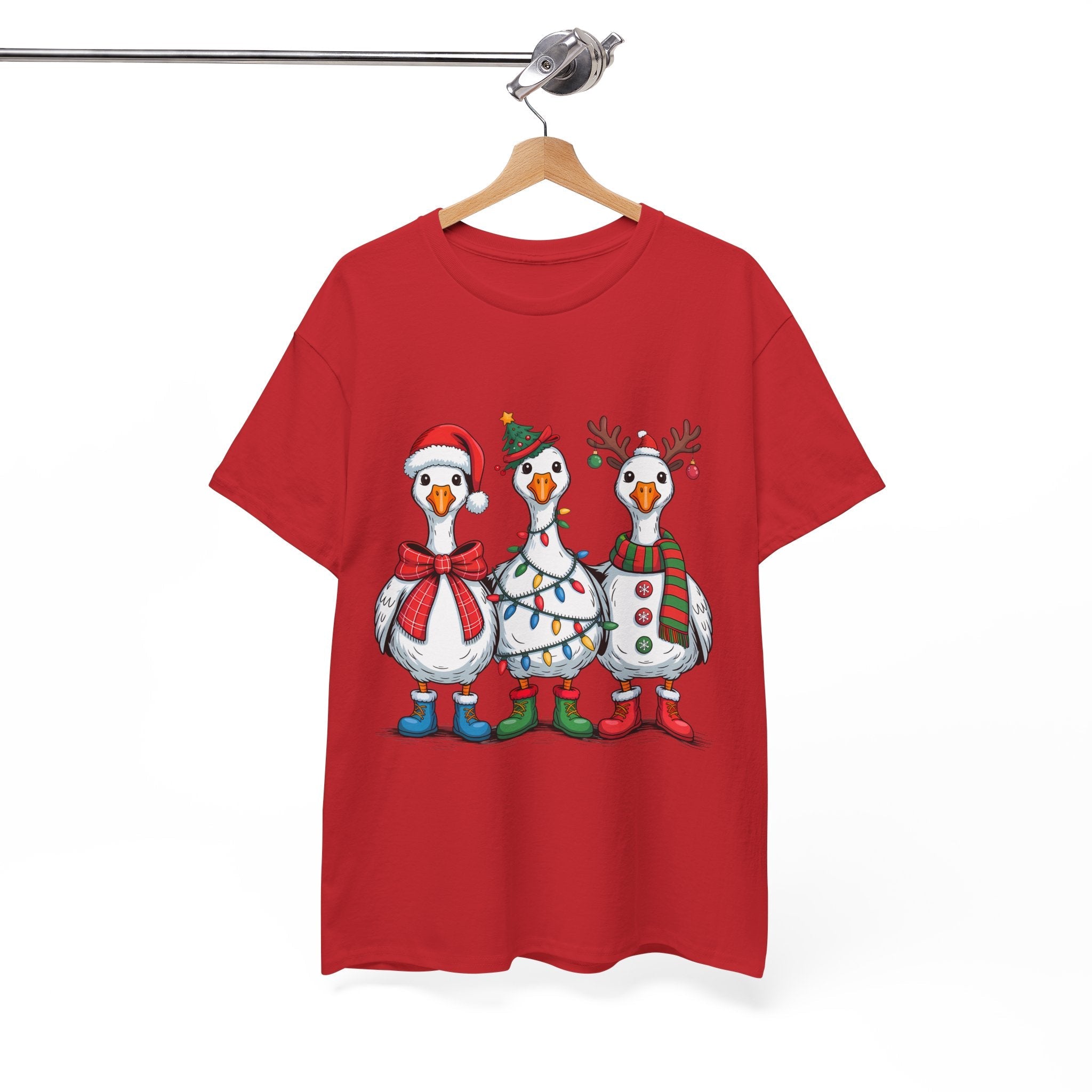 Cute Christmas Goose T-Shirt Printify