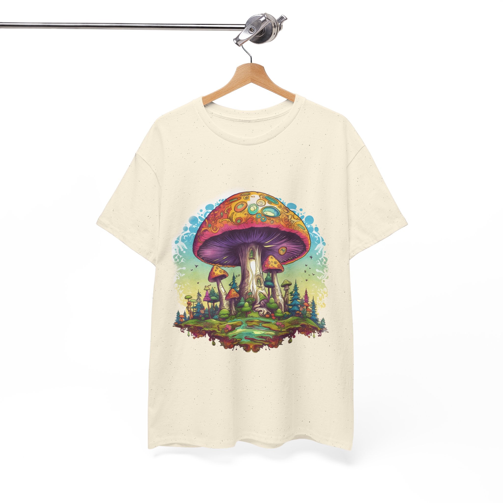 Colorful Mushroom Art Graphic T-Shirt Printify