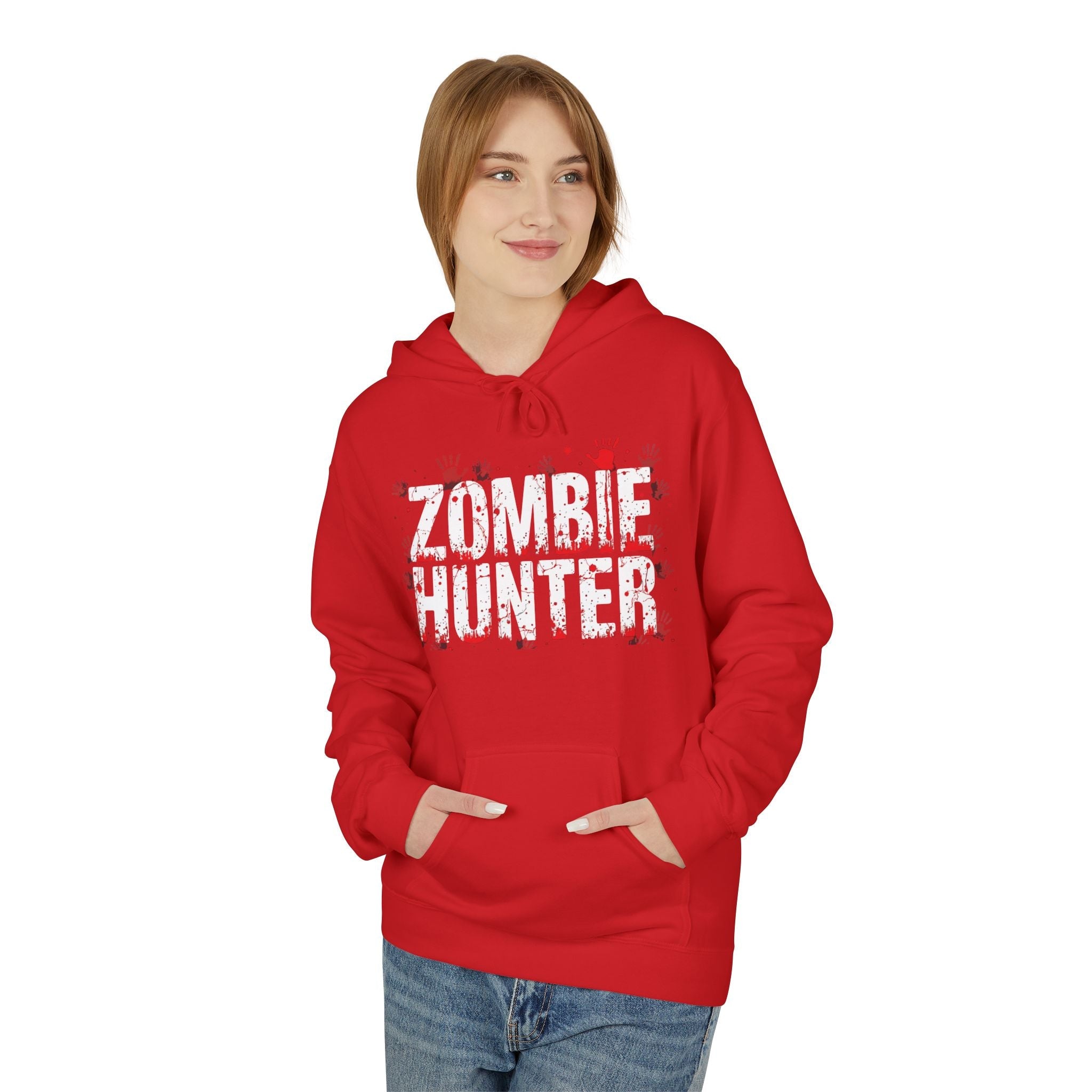Zombie Hunter Graphic Hoodie Printify