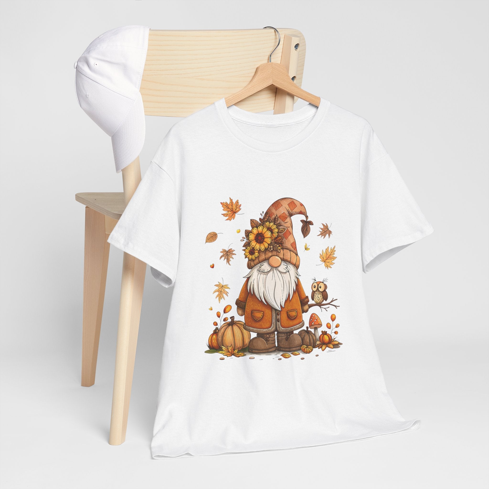 Fall Gnome Retro Unisex T- Shirt Printify